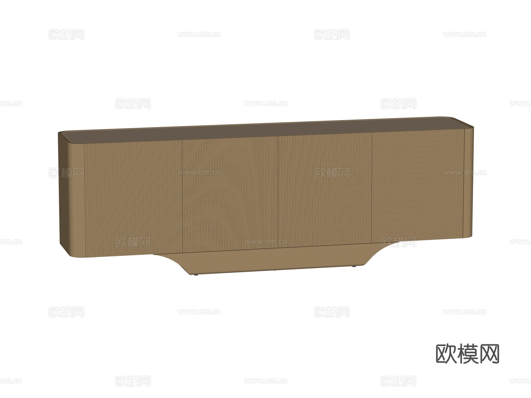 现代电视柜装饰柜su模型