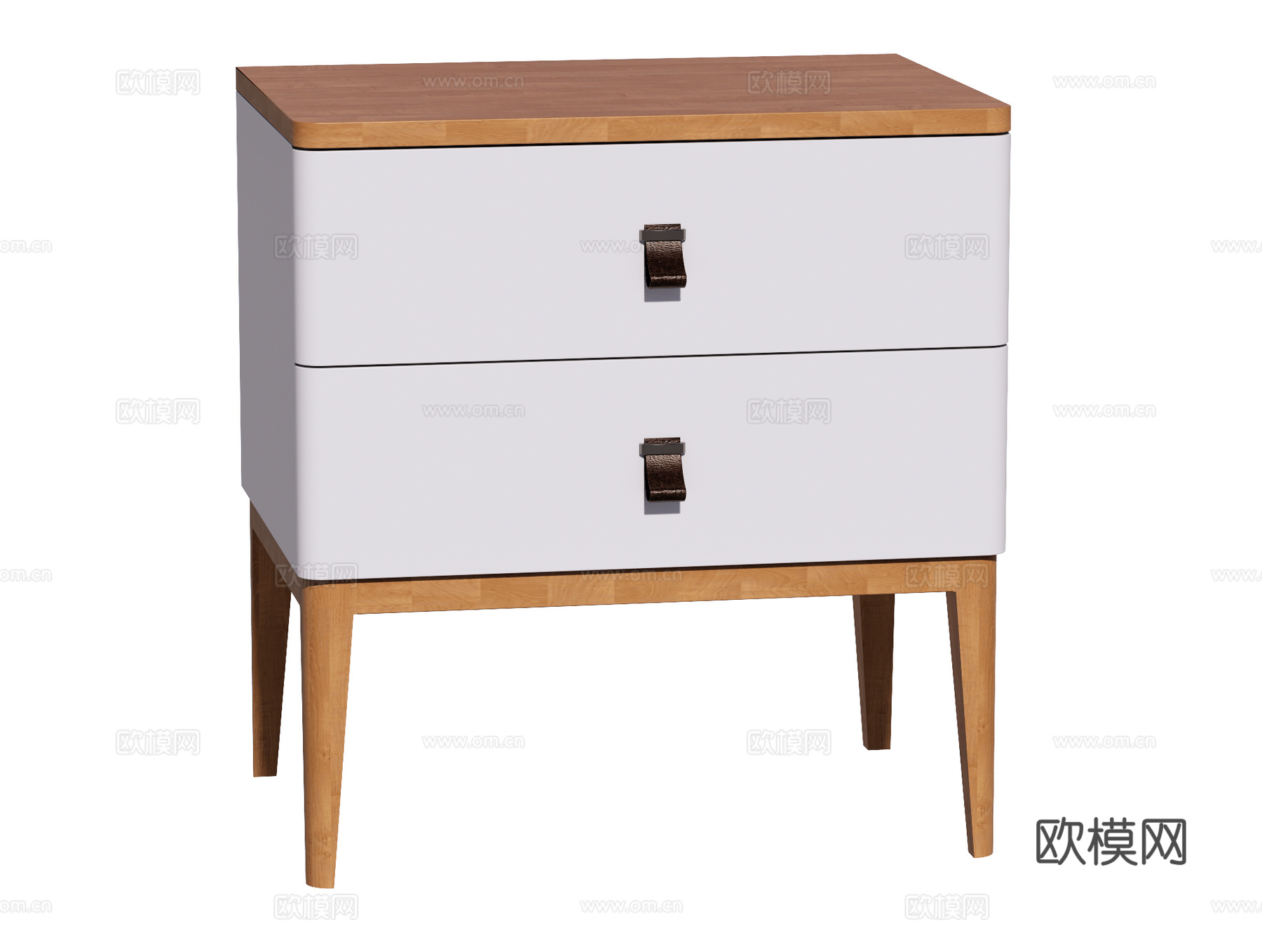 现代床头柜装饰柜角几边几su模型