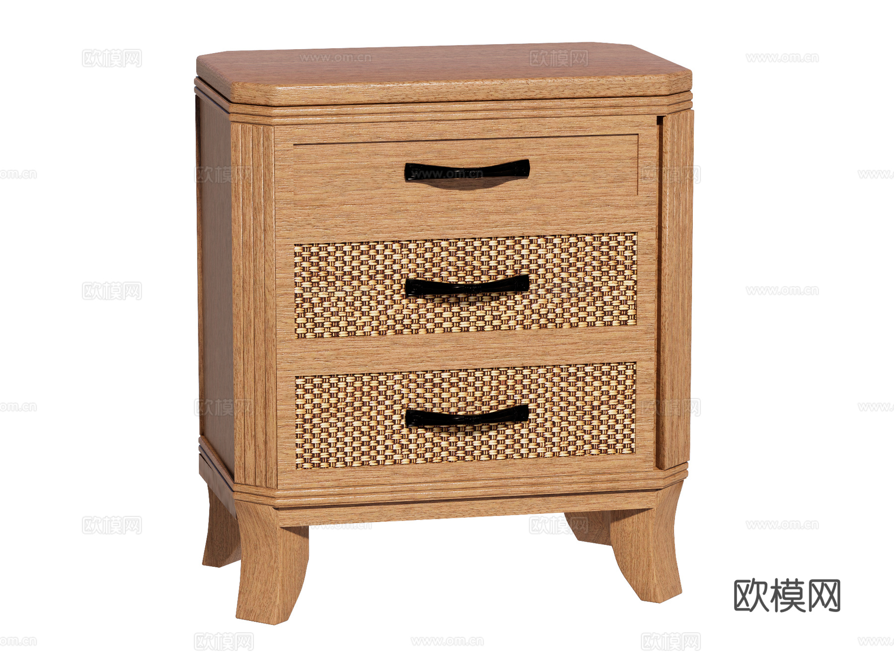 中古床头柜装饰柜角几边几su模型