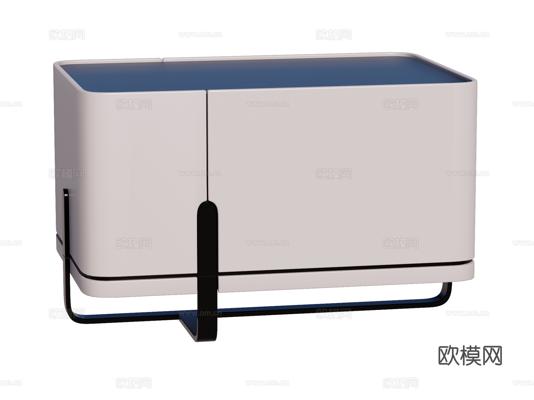 现代床头柜装饰柜角几边几su模型