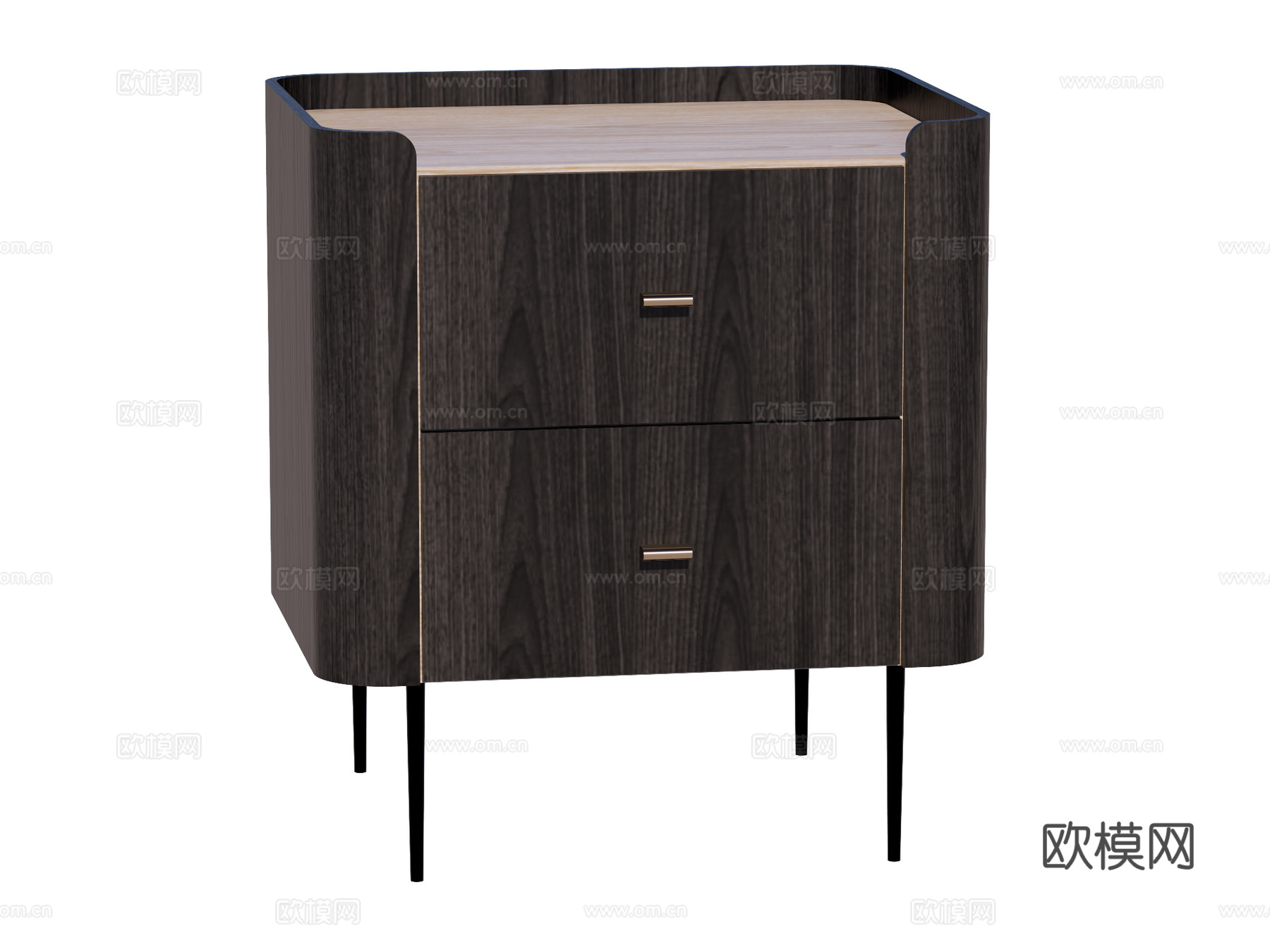 现代床头柜装饰柜角几边几su模型