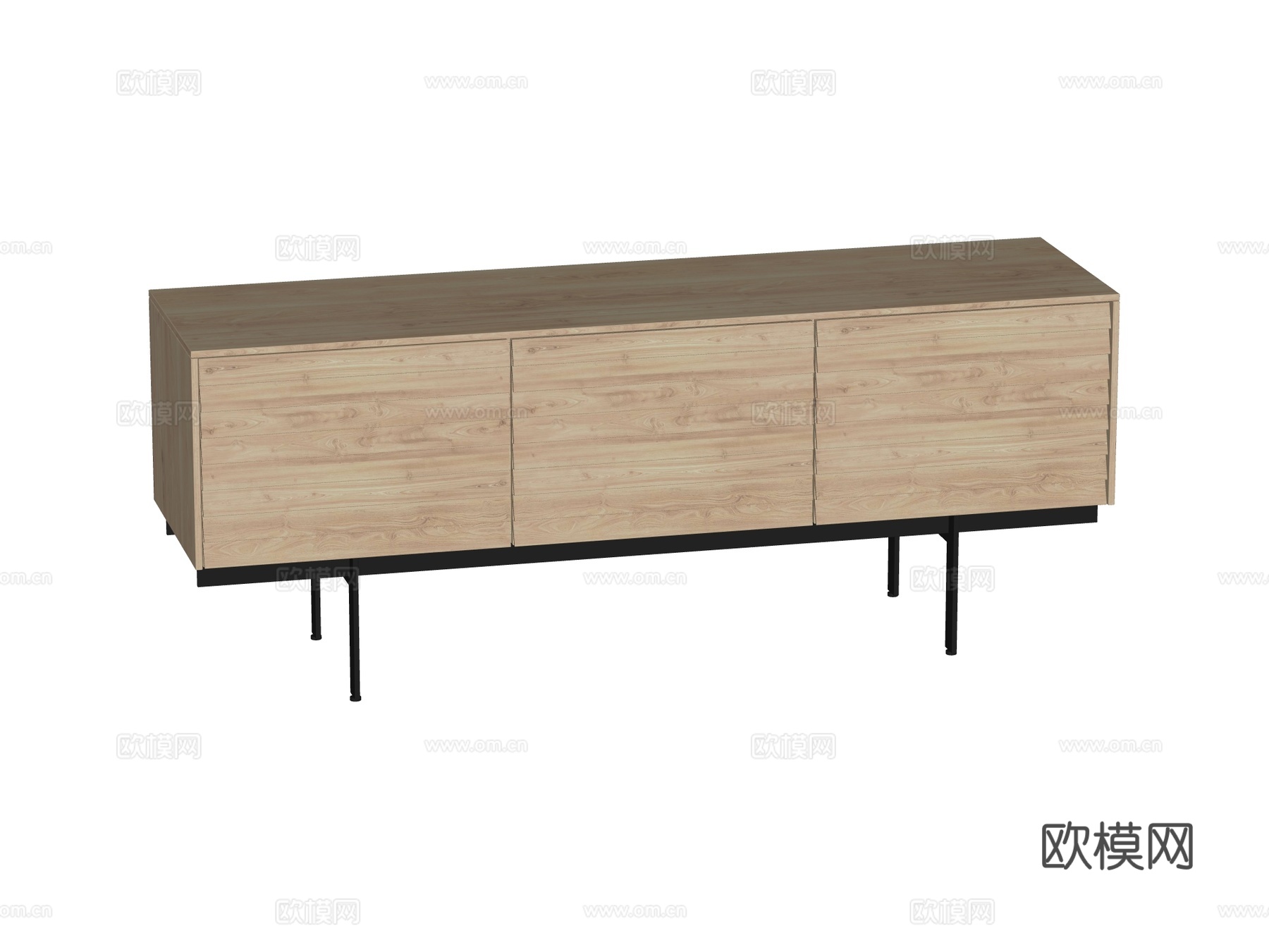 现代电视柜装饰柜su模型