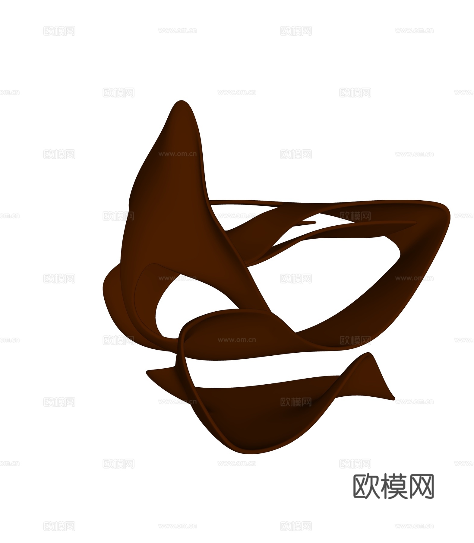 异形金属墙饰挂件su模型