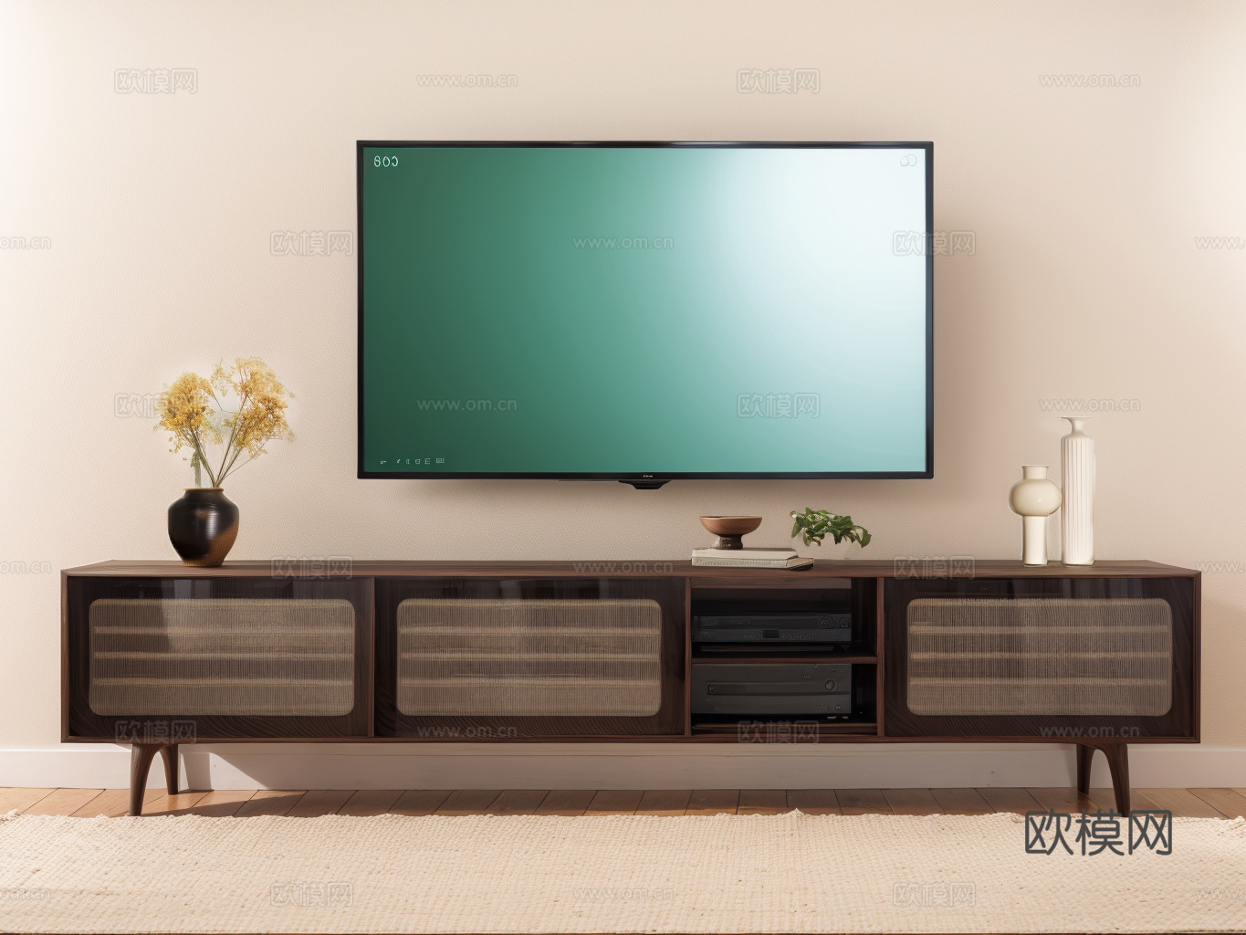 电视柜su模型