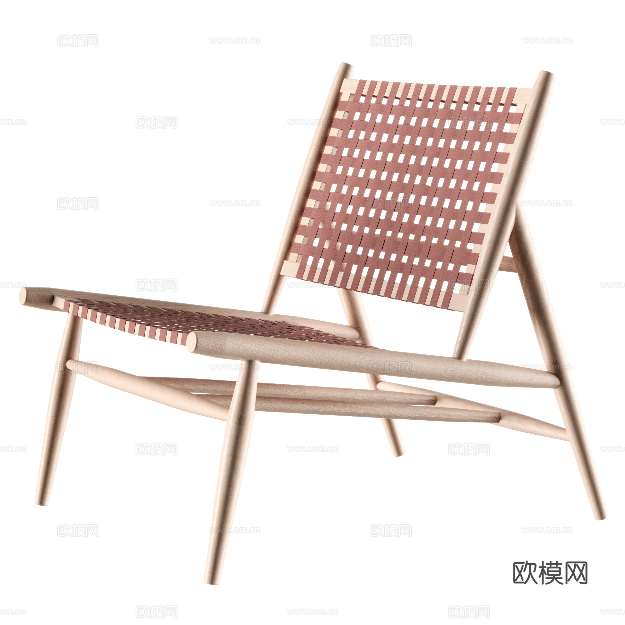 现代藤编椅 户外休闲椅 户外椅 编织休闲椅 躺椅su模型