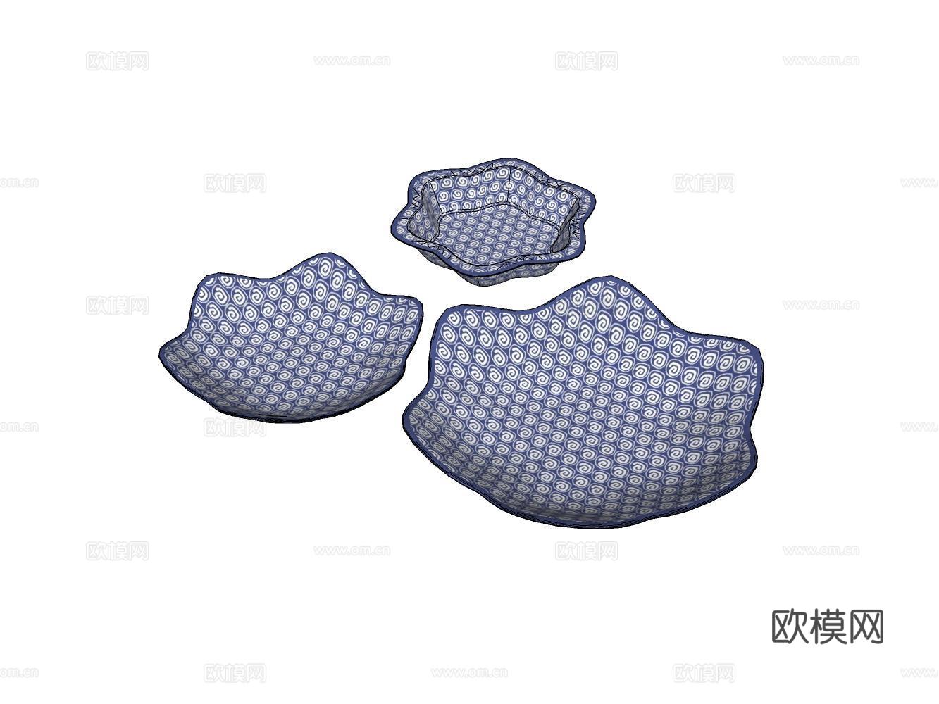 餐盘su模型下载（渲染图2）