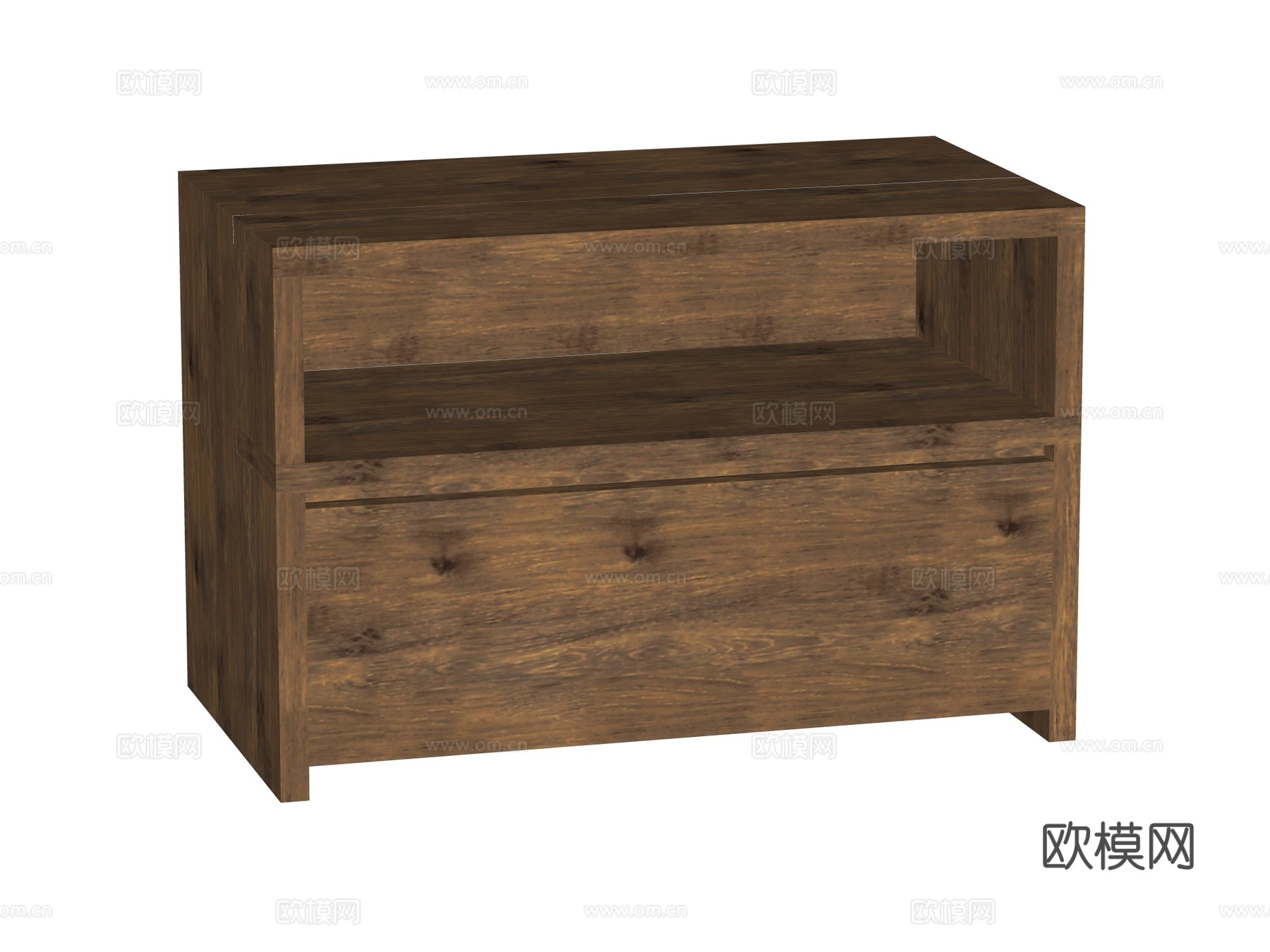 复古床头柜装饰柜角几边几su模型