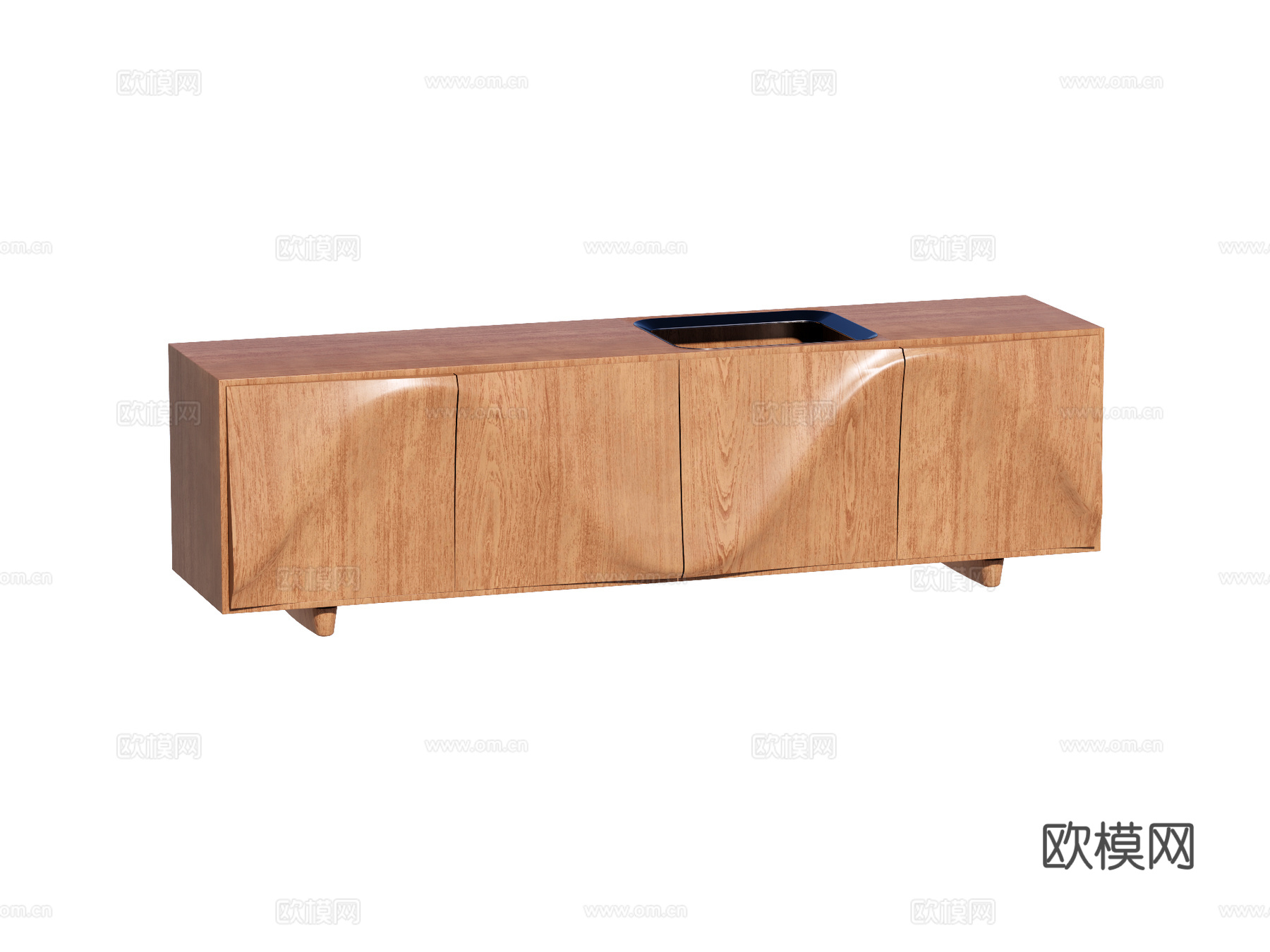 现代电视柜su模型