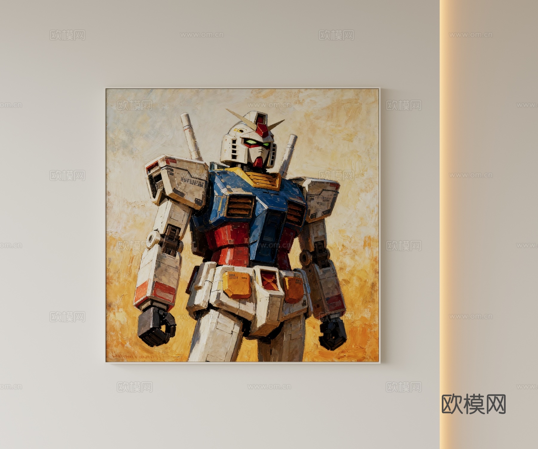 现代卡通挂画su模型