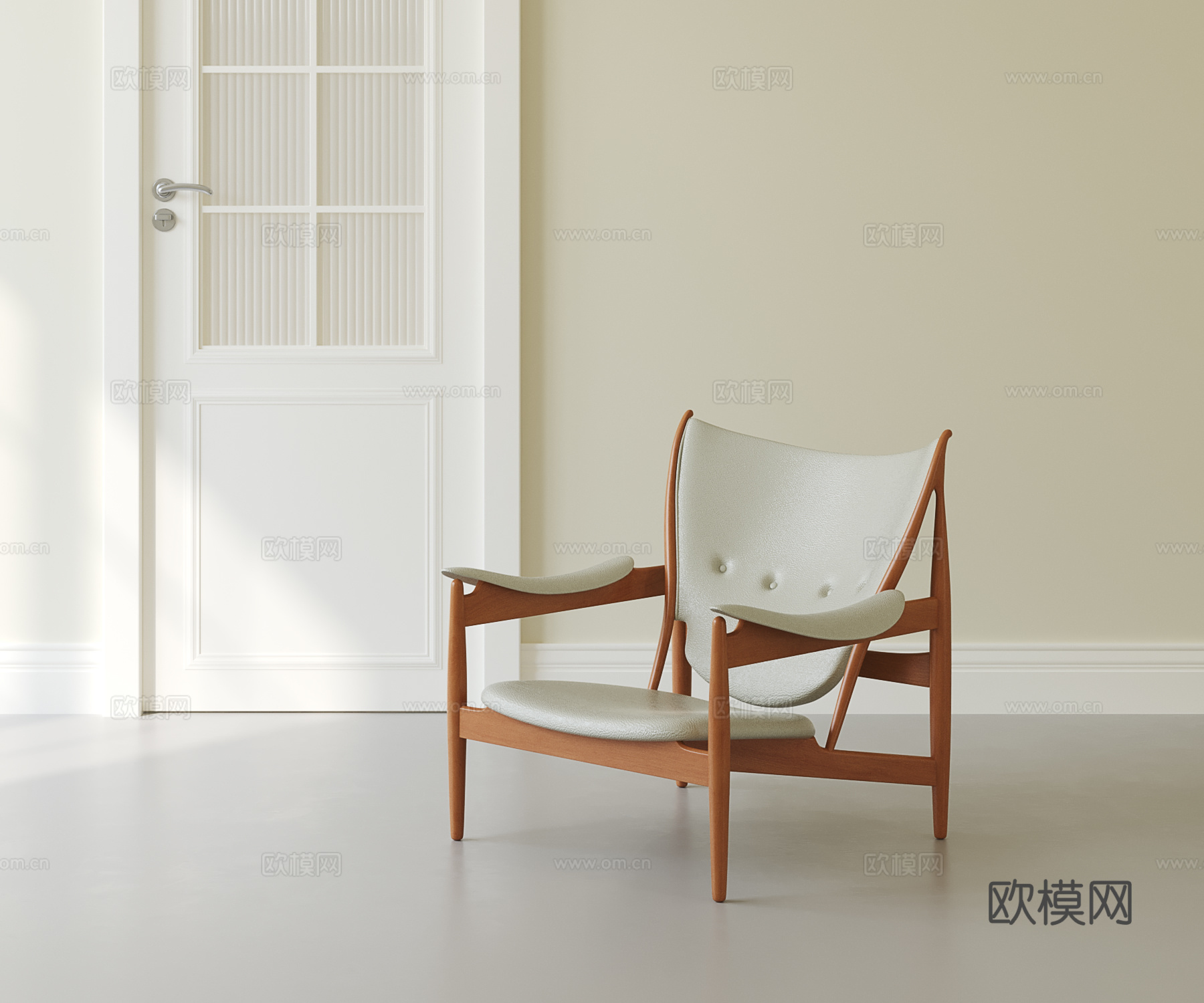 法式复古休闲椅su模型