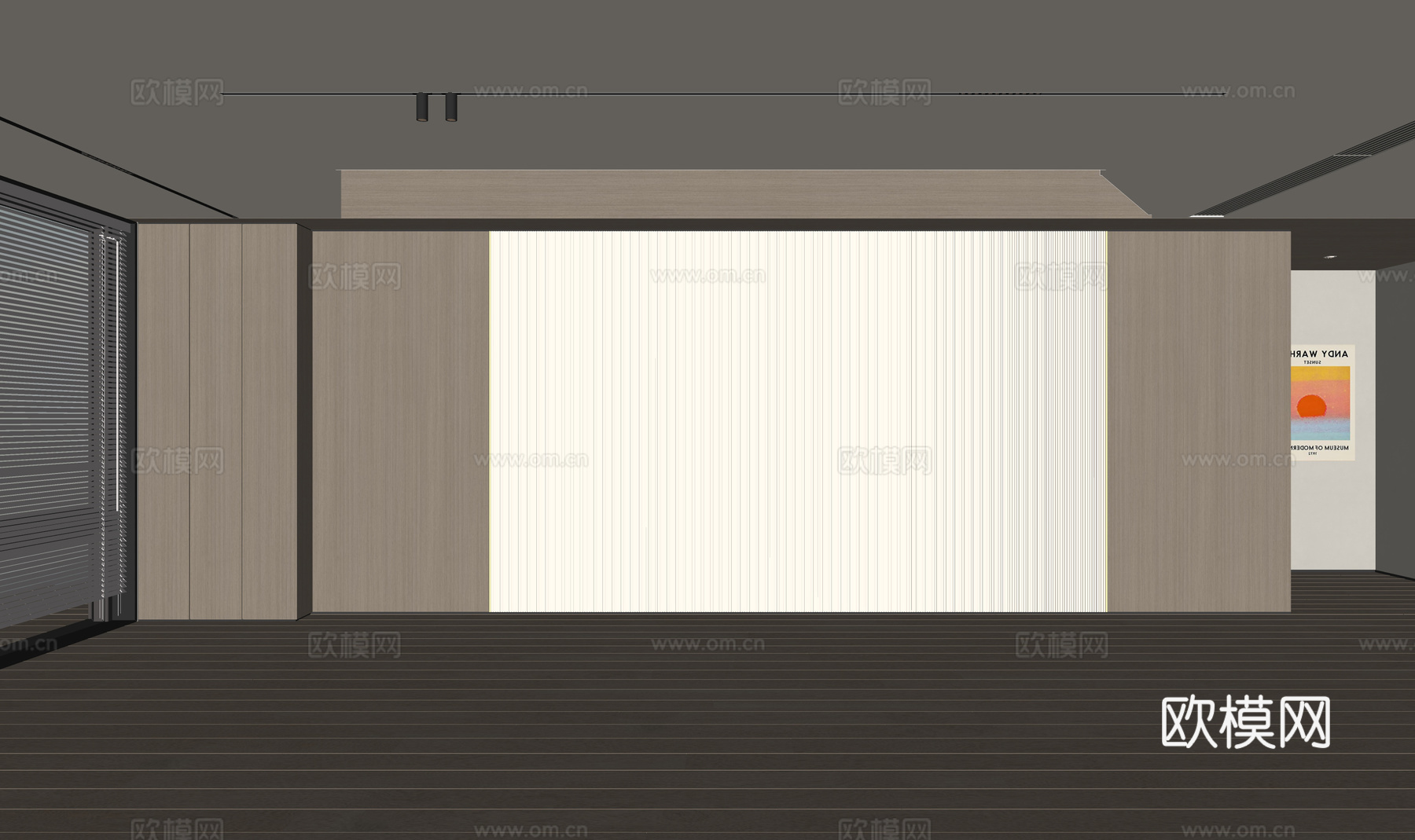 现代客厅 奶油客厅 沙发背景墙 客厅背景 奶油风背景墙su模型