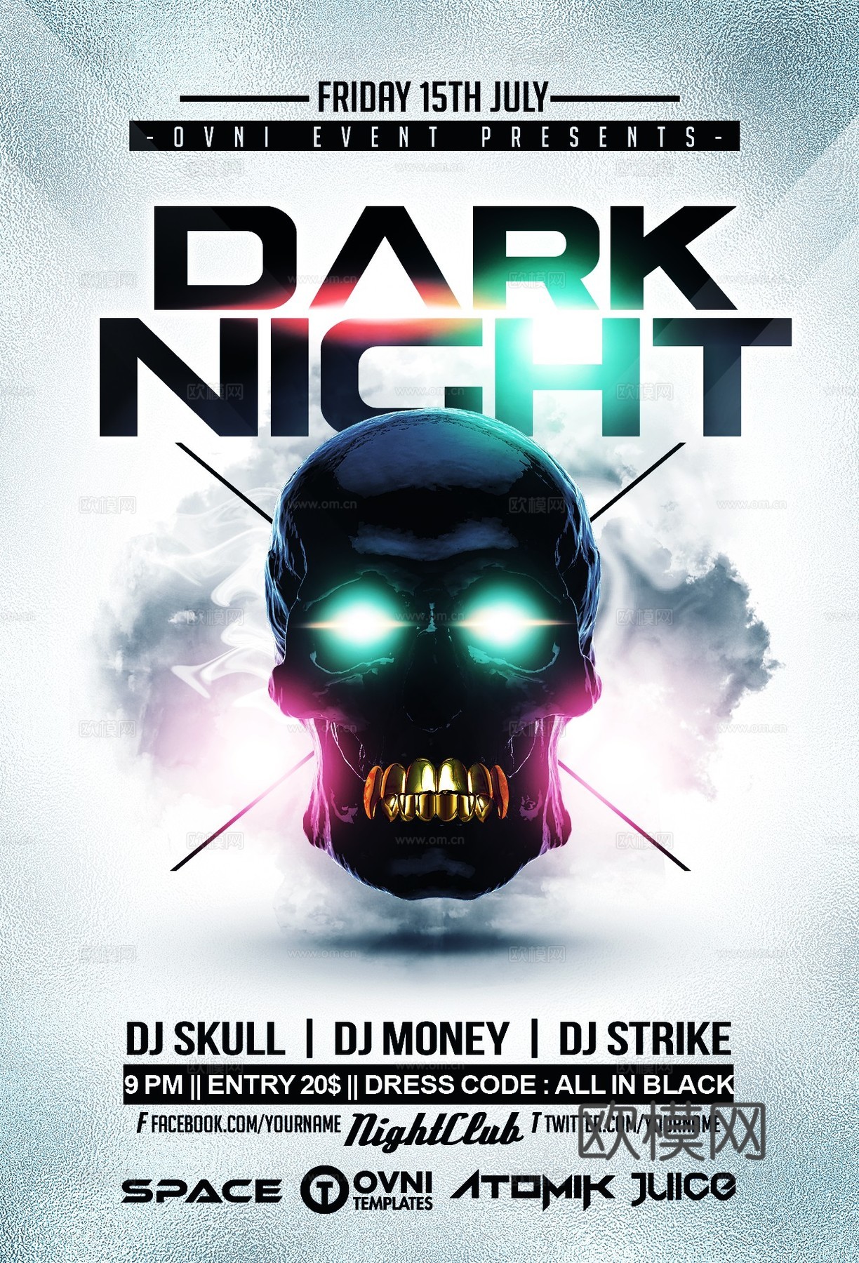 炫酷酒吧海报34