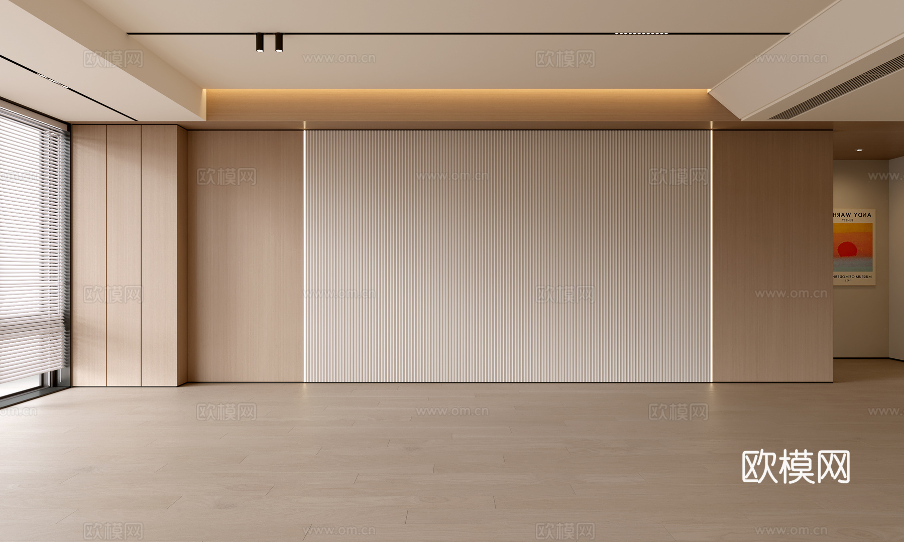 现代客厅 奶油客厅 沙发背景墙 客厅背景 奶油风背景墙3d模型下载