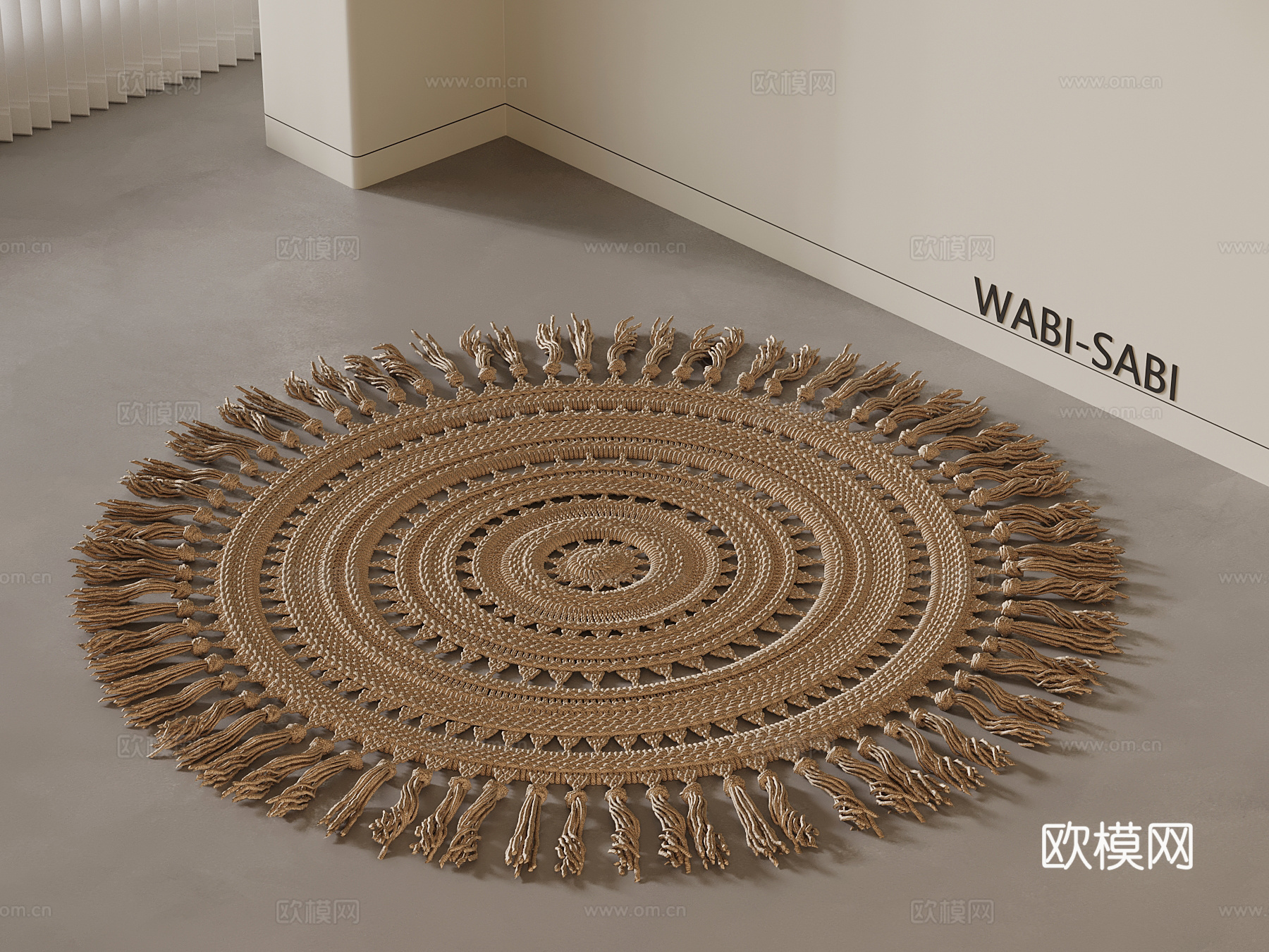 中古风地毯su模型