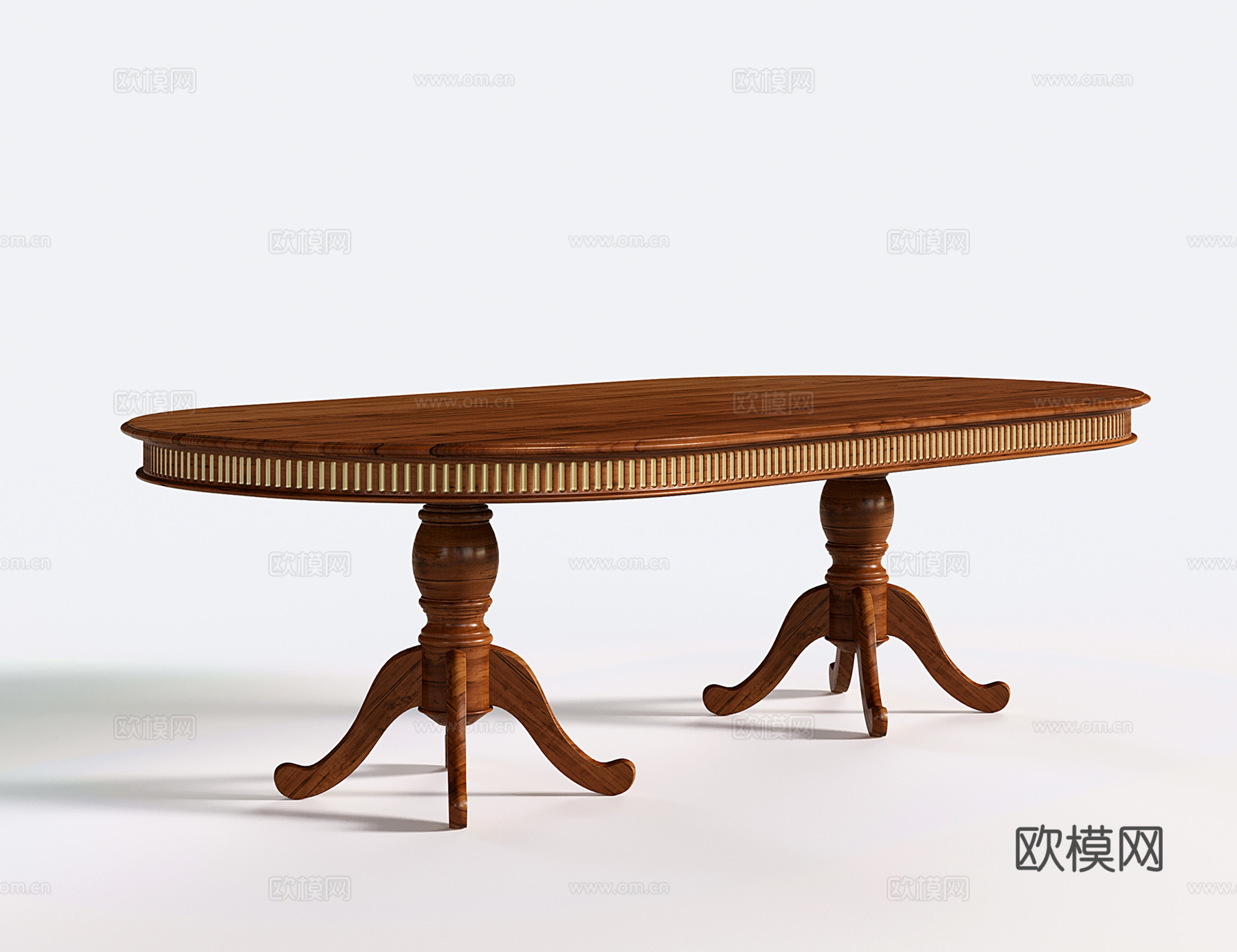 法式复古餐桌su模型