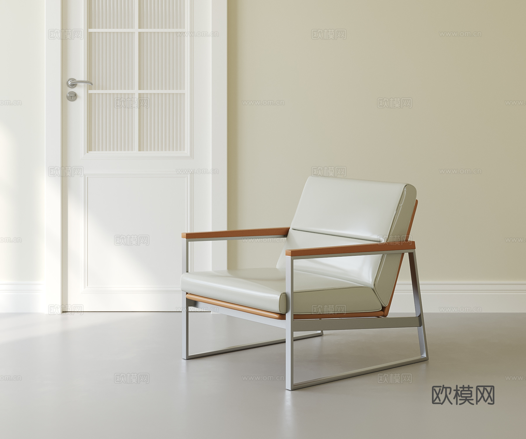 意式轻奢休闲椅su模型