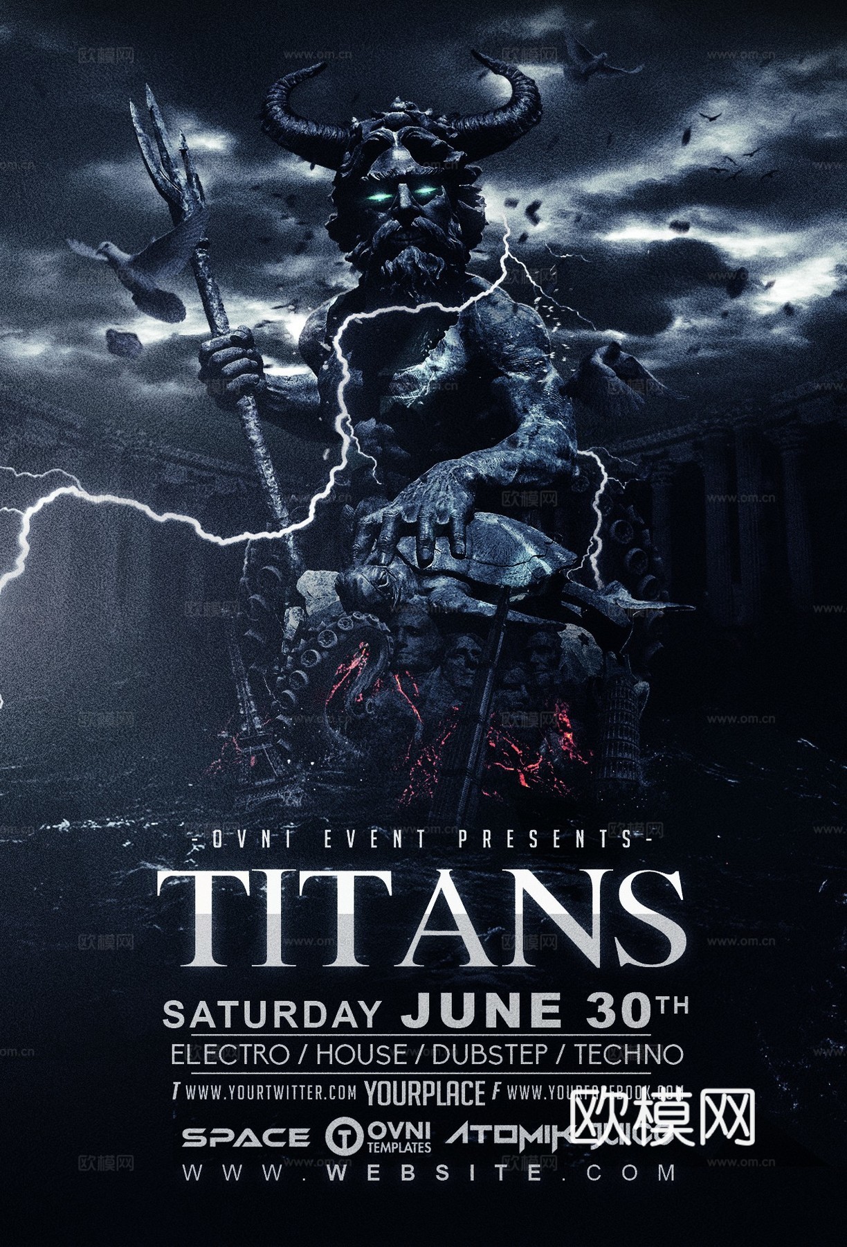 炫酷酒吧海报36