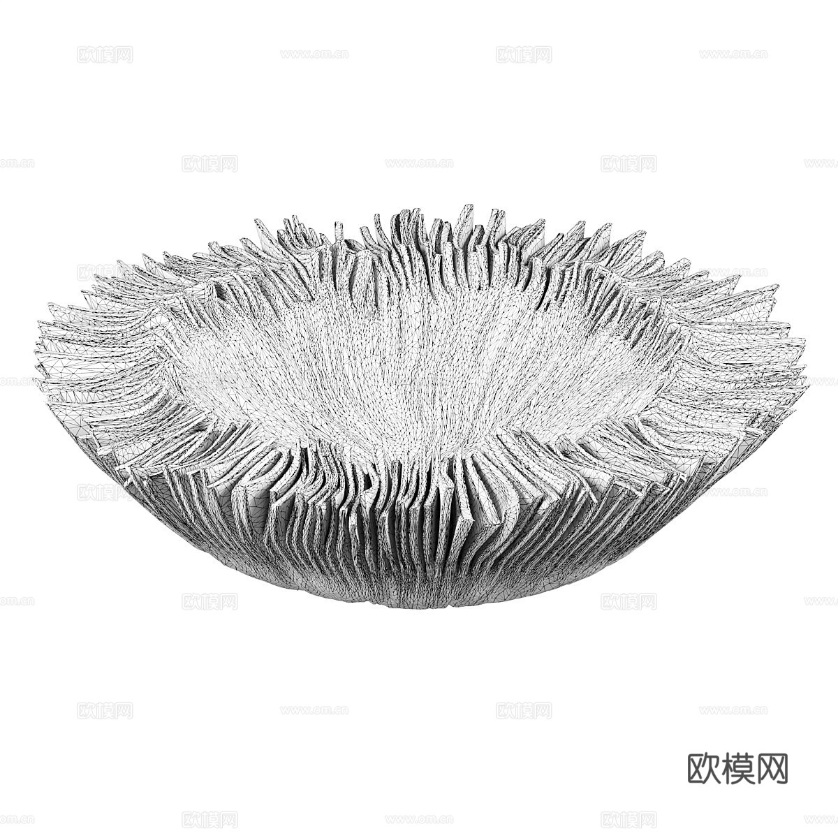 现代极简玻璃托盘3d模型下载（渲染图4）