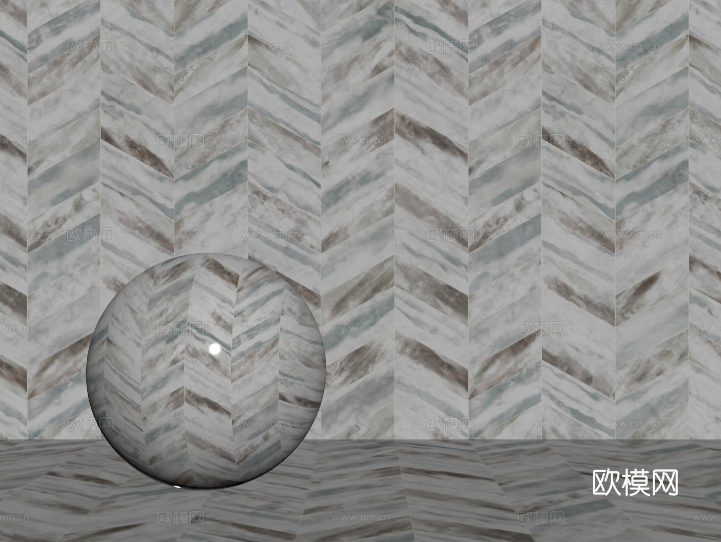 现代人字瓷砖 厨房瓷砖 洗手间瓷砖 地砖 马赛克su模型