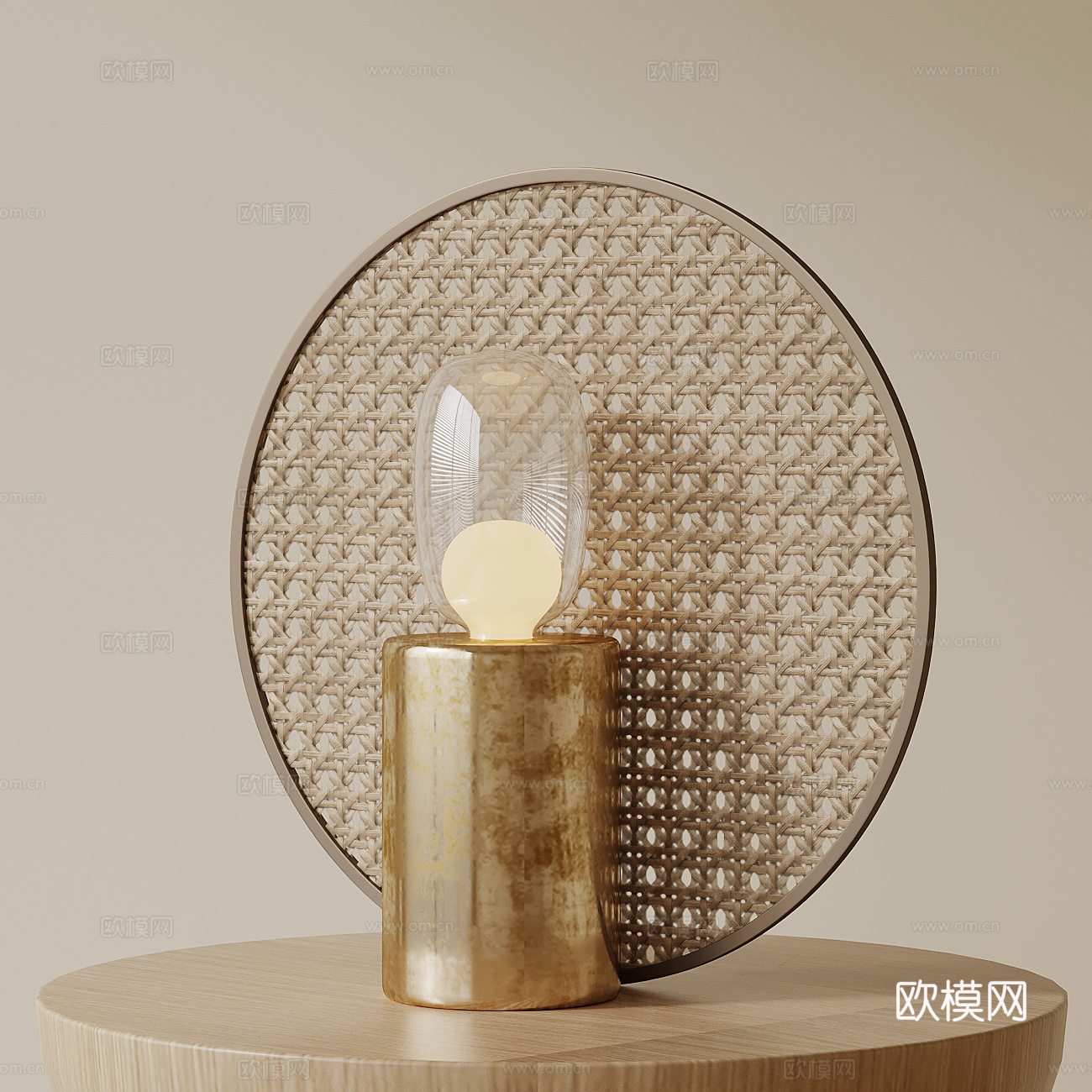 现代小台灯su模型