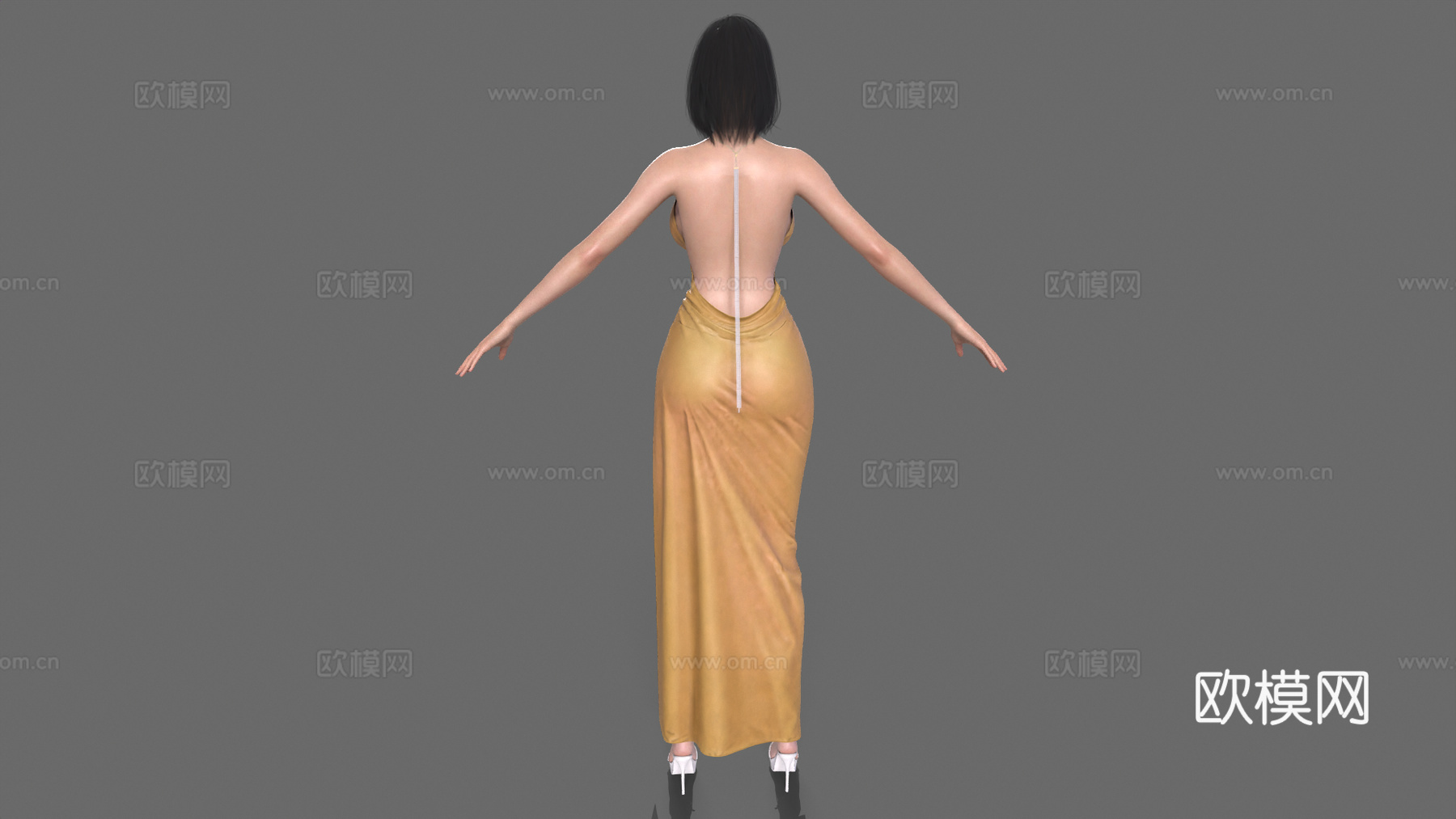 性感美女 女人 人物角色 数字人 网红 女性角色 漂亮女生3d模型下载（渲染图5）