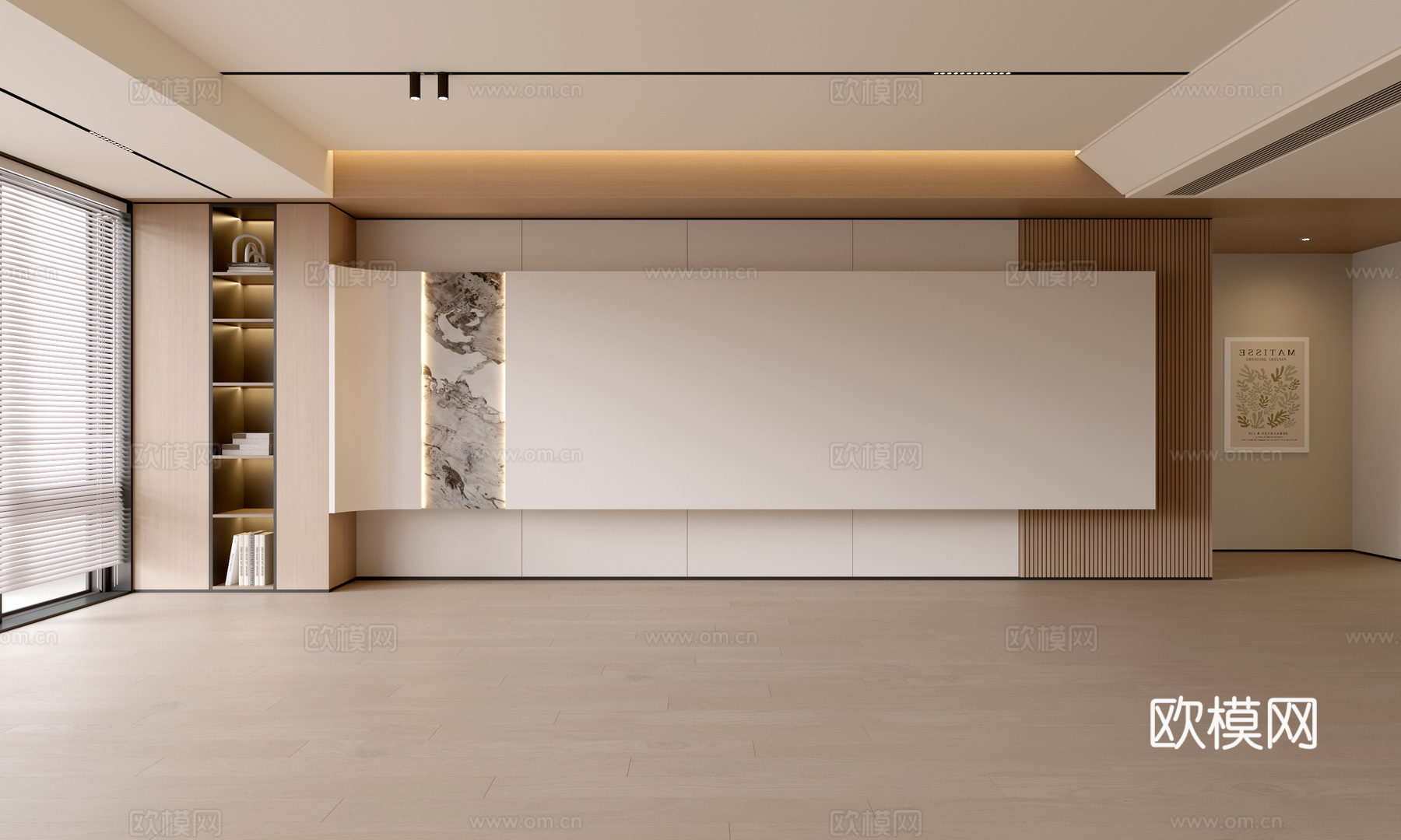 现代客厅 奶油客厅 沙发背景墙 客厅背景 奶油风背景墙su模型