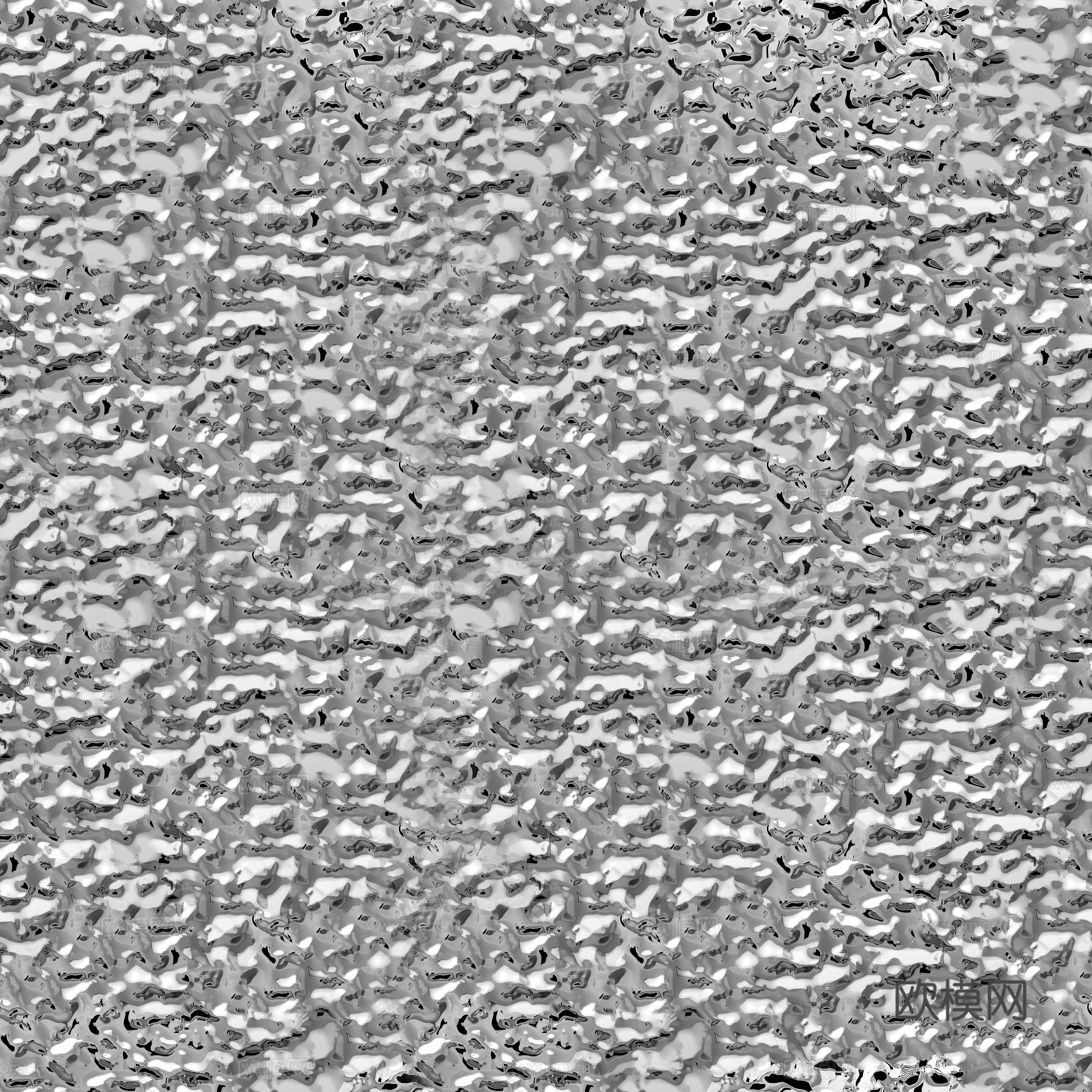 银色水波纹不锈钢