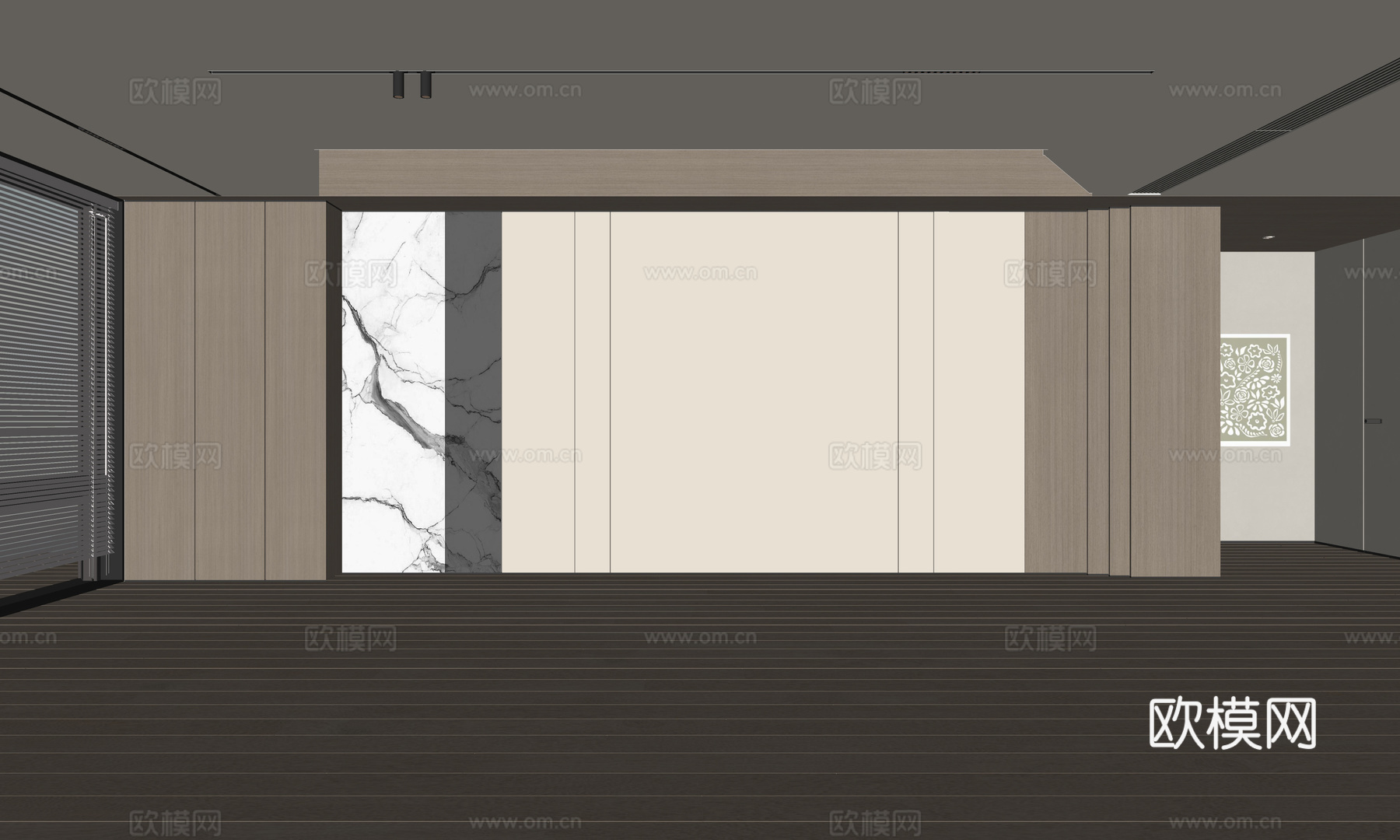 现代客厅 奶油客厅 沙发背景墙 客厅背景 奶油风背景墙su模型