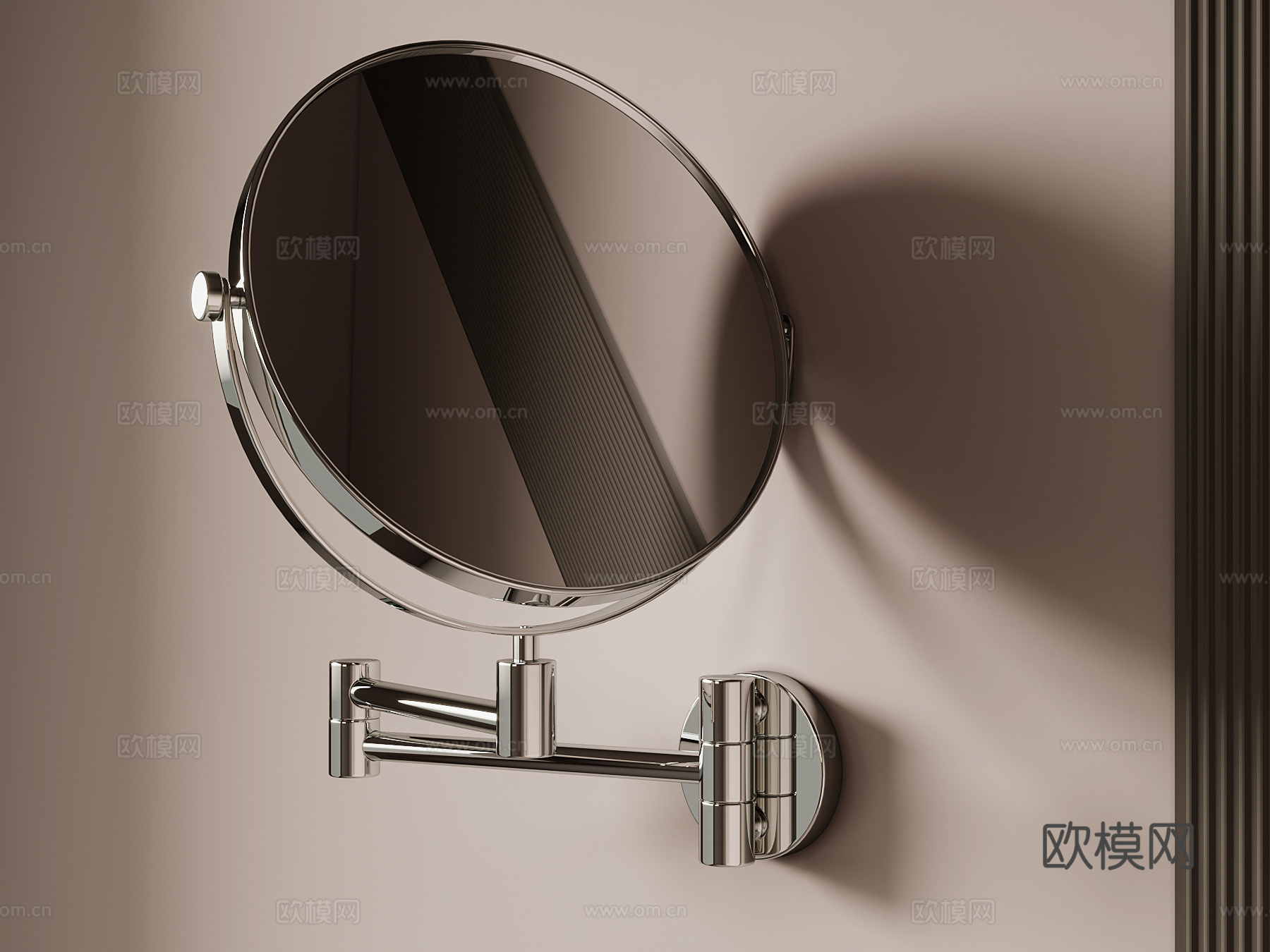 现代卫浴壁镜su模型
