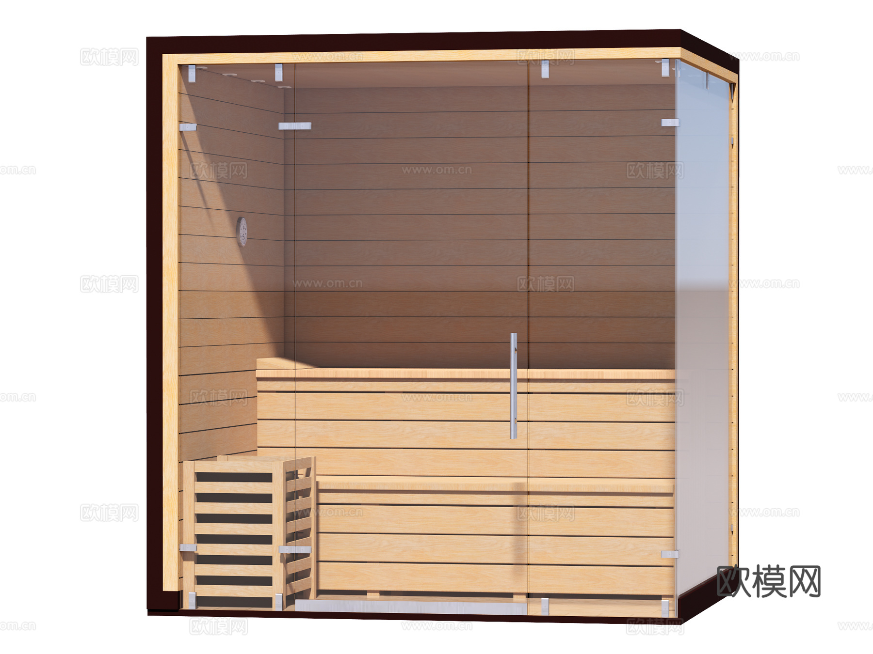 桑拿SPA 桑拿房 家装工装su模型