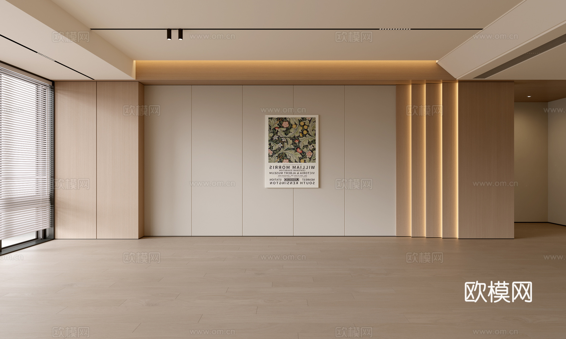 现代客厅 奶油客厅 沙发背景墙 客厅背景 奶油风背景墙su模型