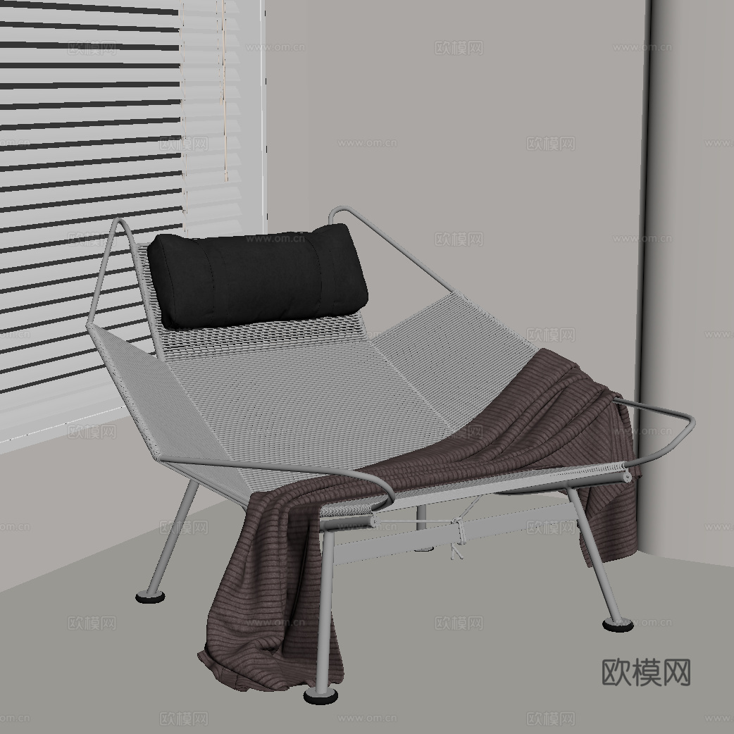 现代休闲椅su模型