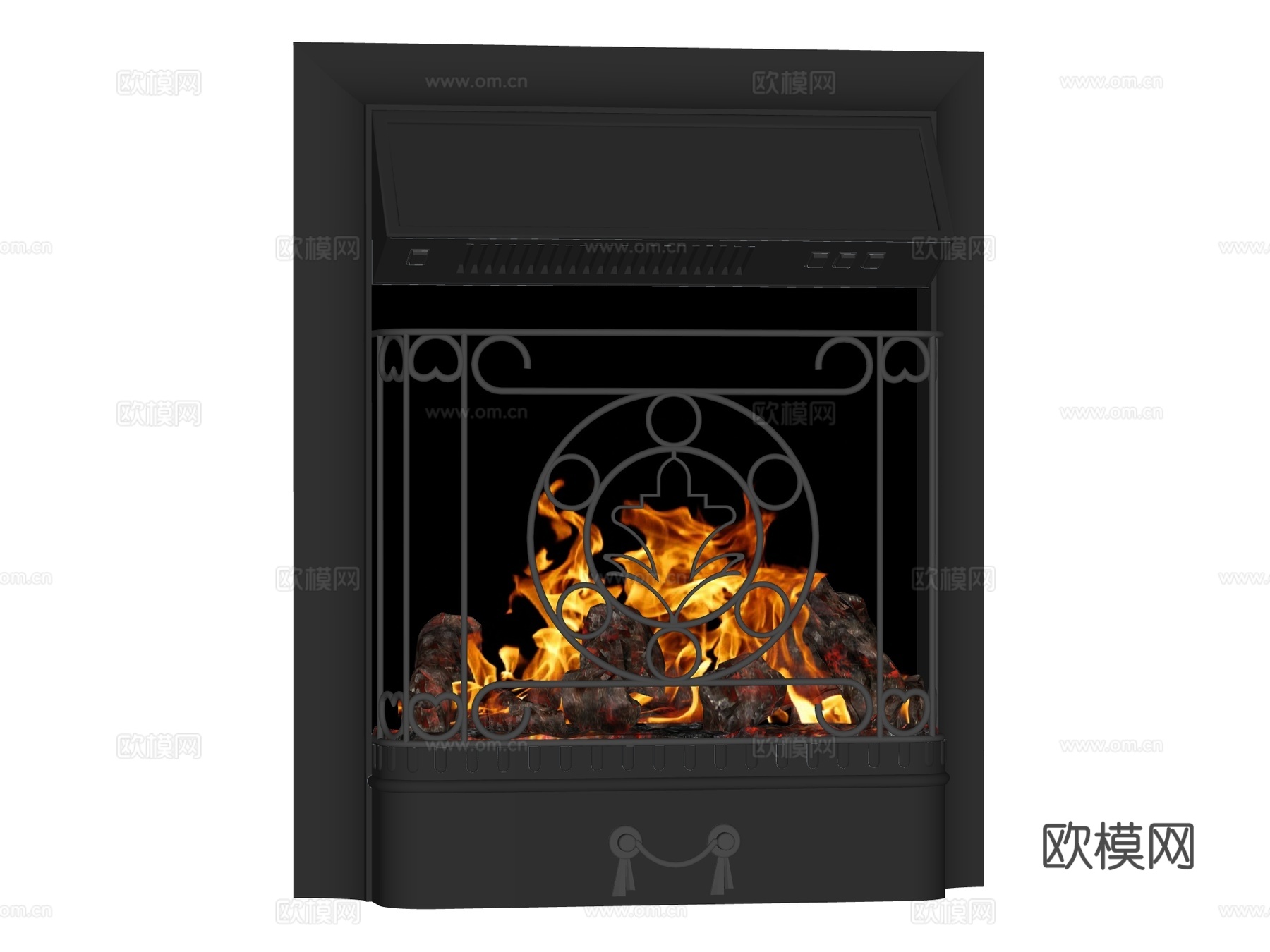 欧式壁炉 装饰壁炉真火壁炉su模型