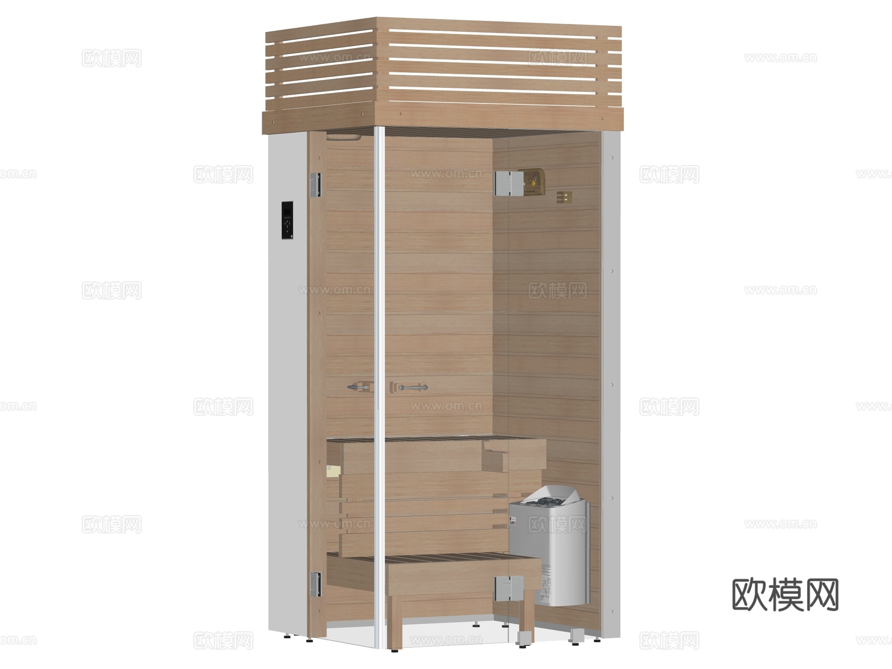桑拿SPA 桑拿房 家装工装su模型