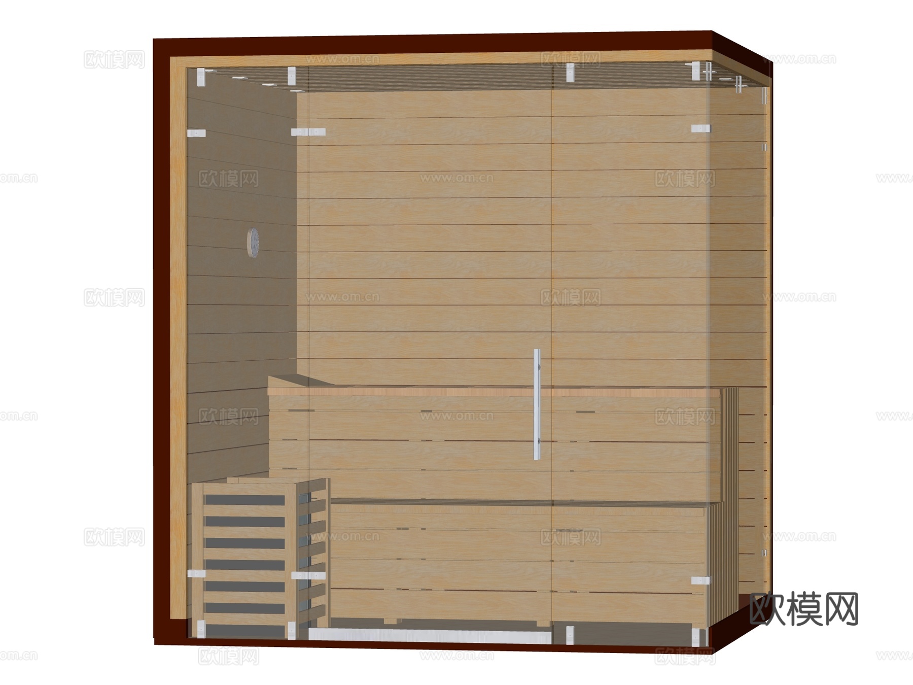 桑拿SPA 桑拿房 家装工装su模型
