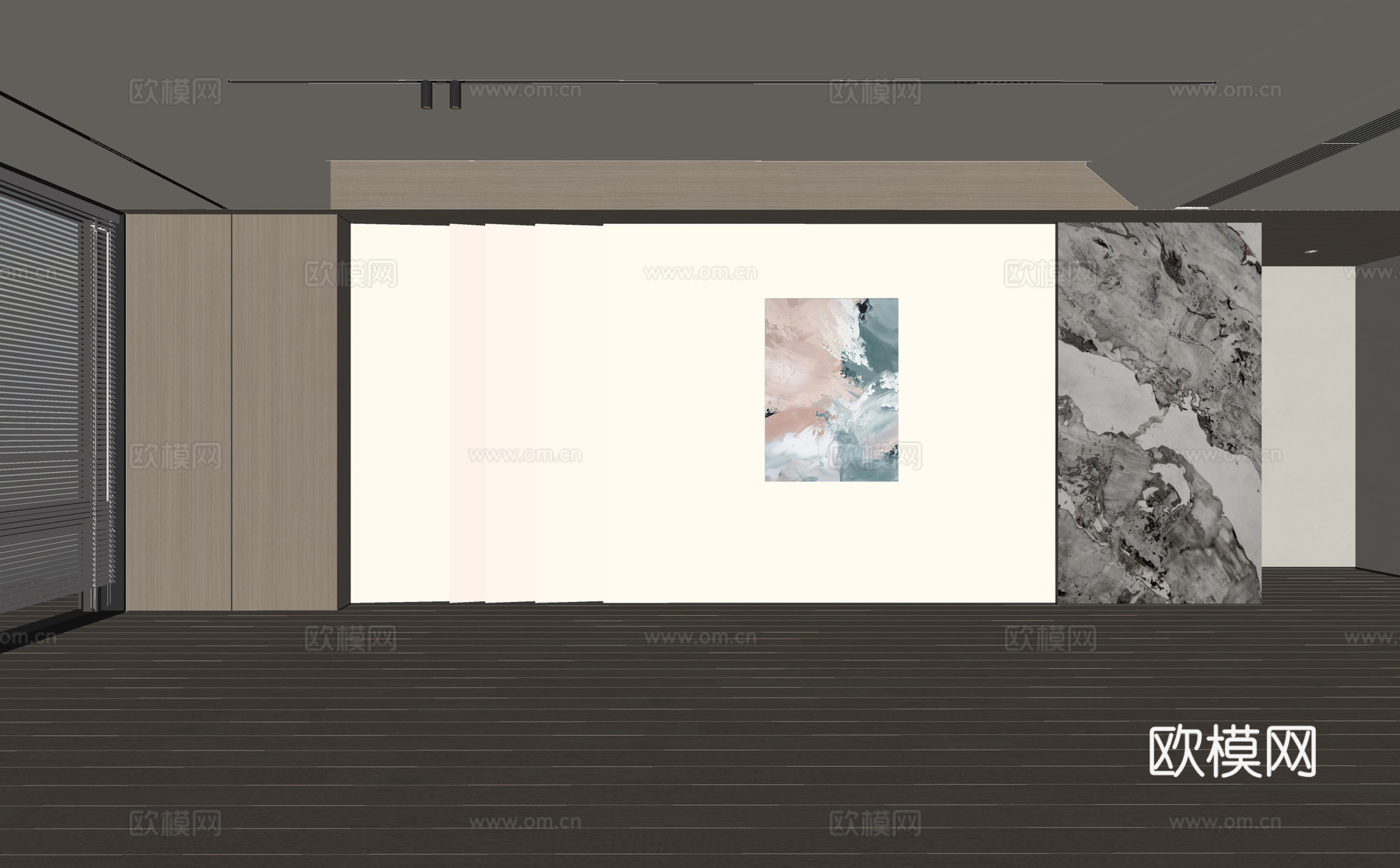 现代客厅 奶油客厅 沙发背景墙 客厅背景 奶油风背景墙su模型