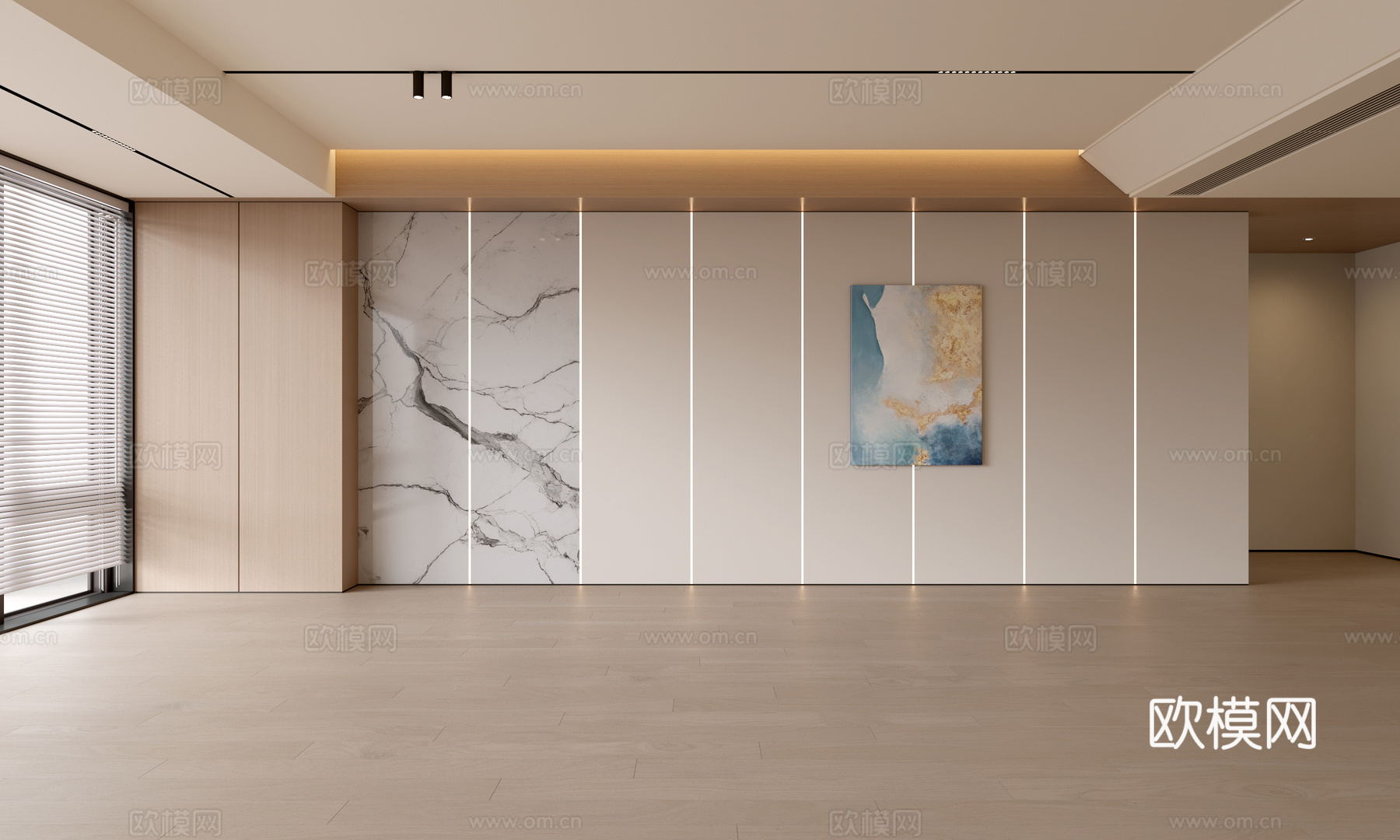 现代客厅 奶油客厅 沙发背景墙 客厅背景 奶油风背景墙su模型