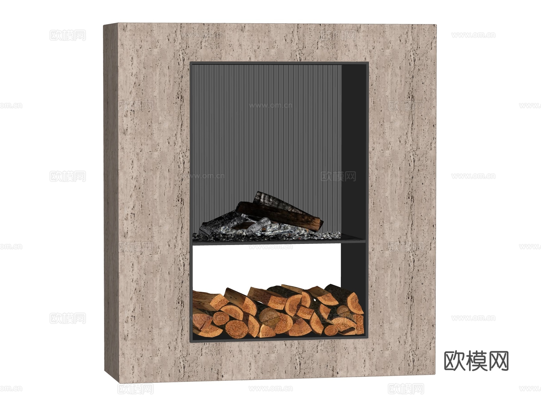 壁炉 装饰壁炉su模型
