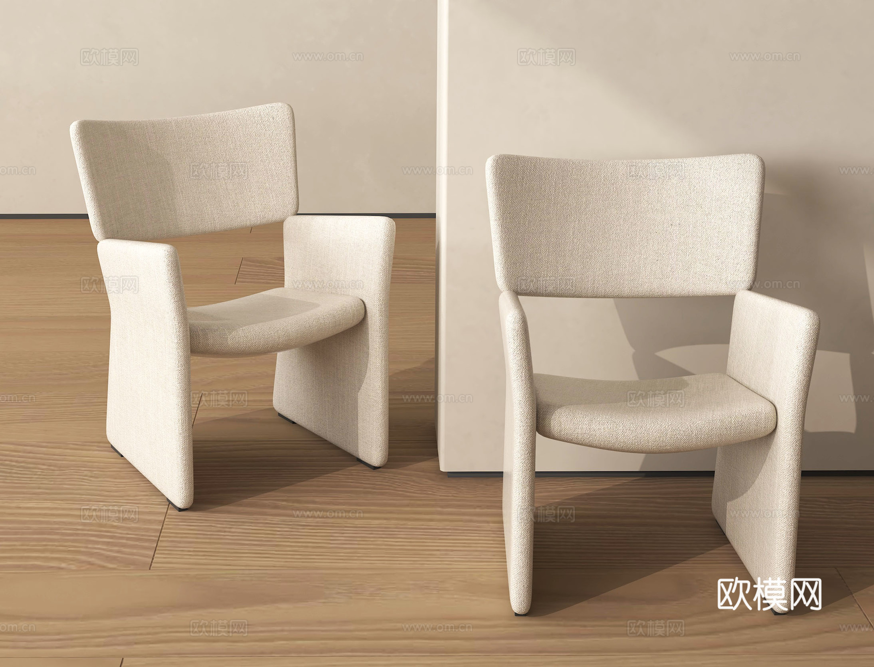 现代餐椅 现代单椅su模型