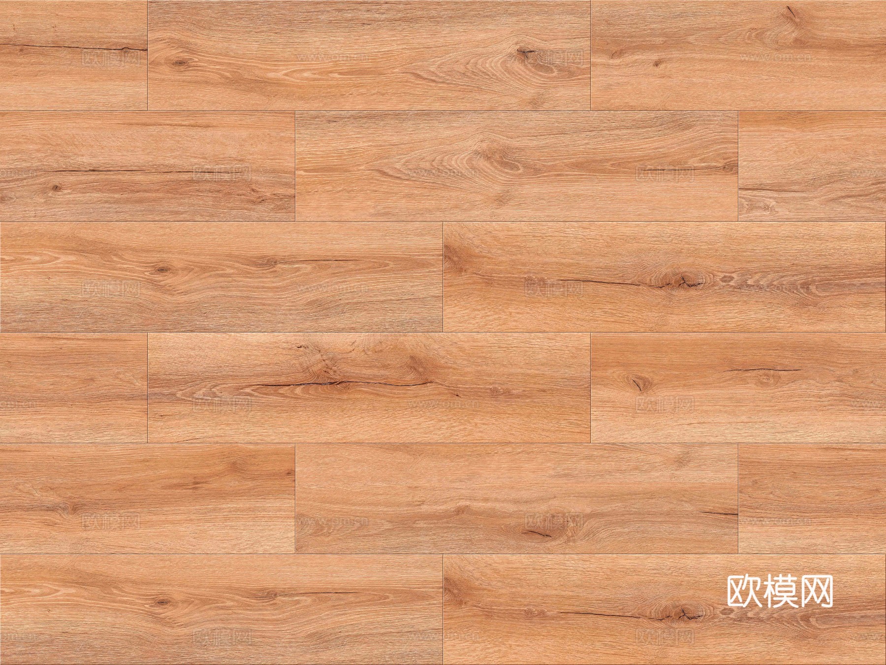 无缝错拼实木地板