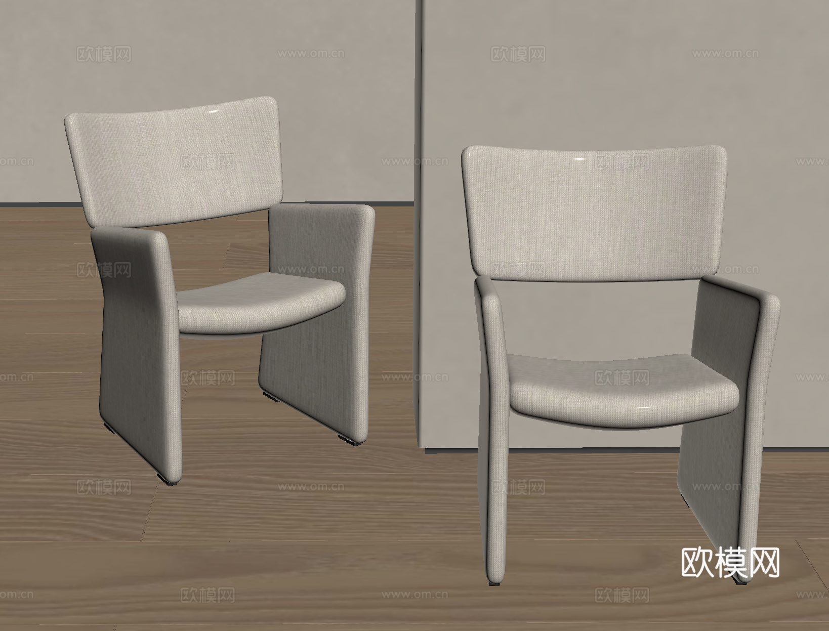 现代餐椅 现代单椅su模型