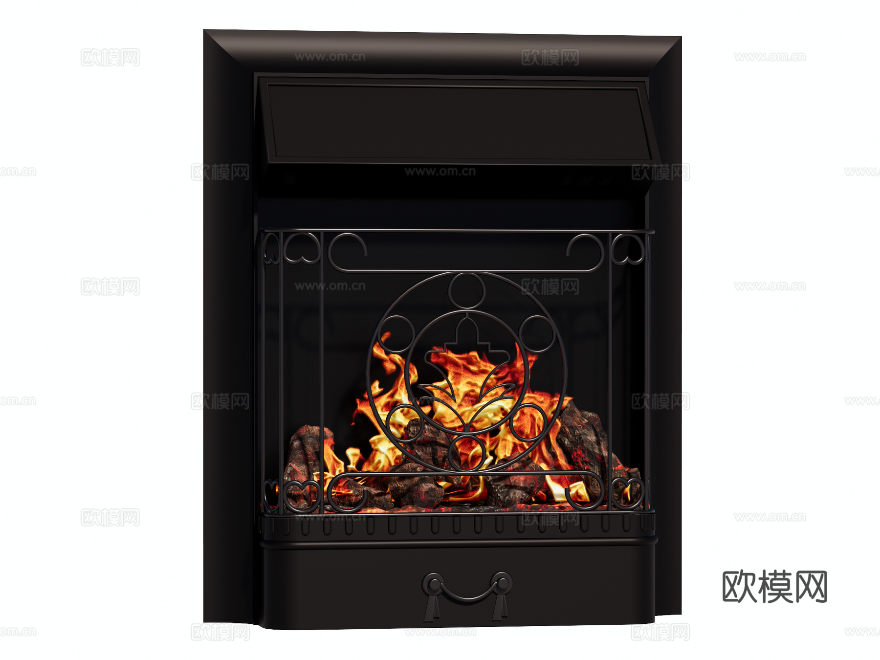 欧式壁炉 装饰壁炉真火壁炉su模型