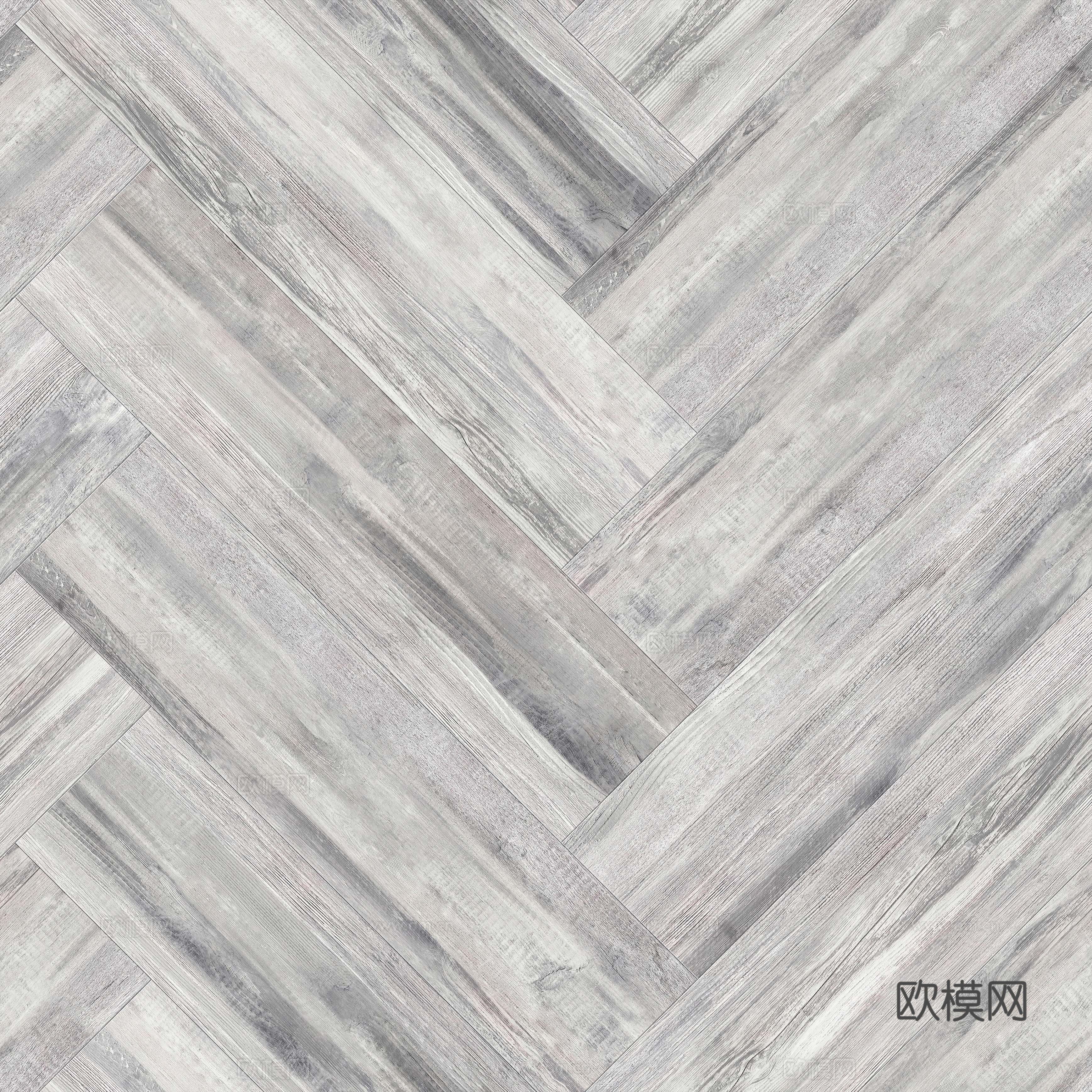 无缝人字拼旧木地板