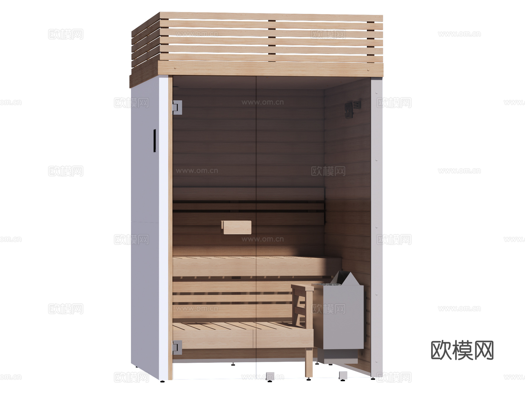 桑拿SPA 桑拿房 家装工装su模型