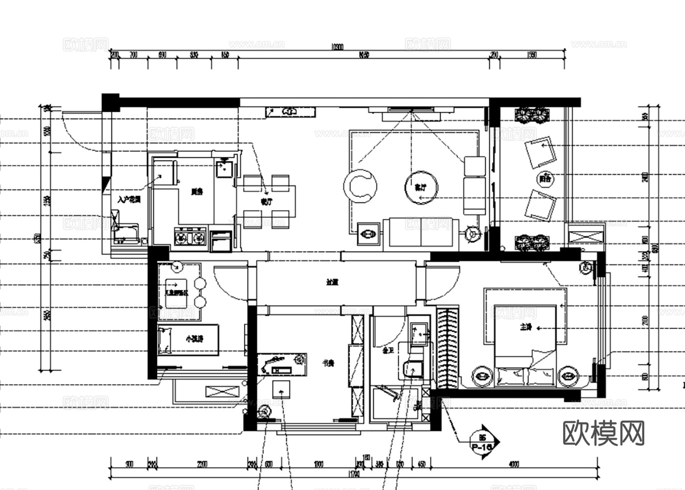 10套北欧风格家装CAD施工图附效果图cad施工图