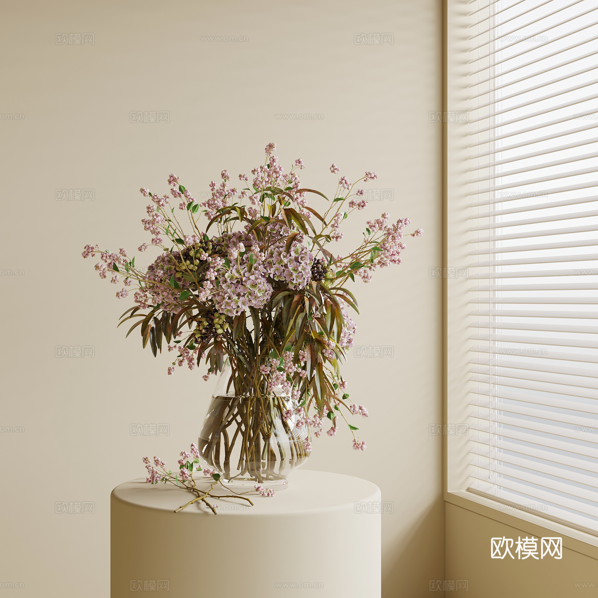 现代花瓶摆件su模型