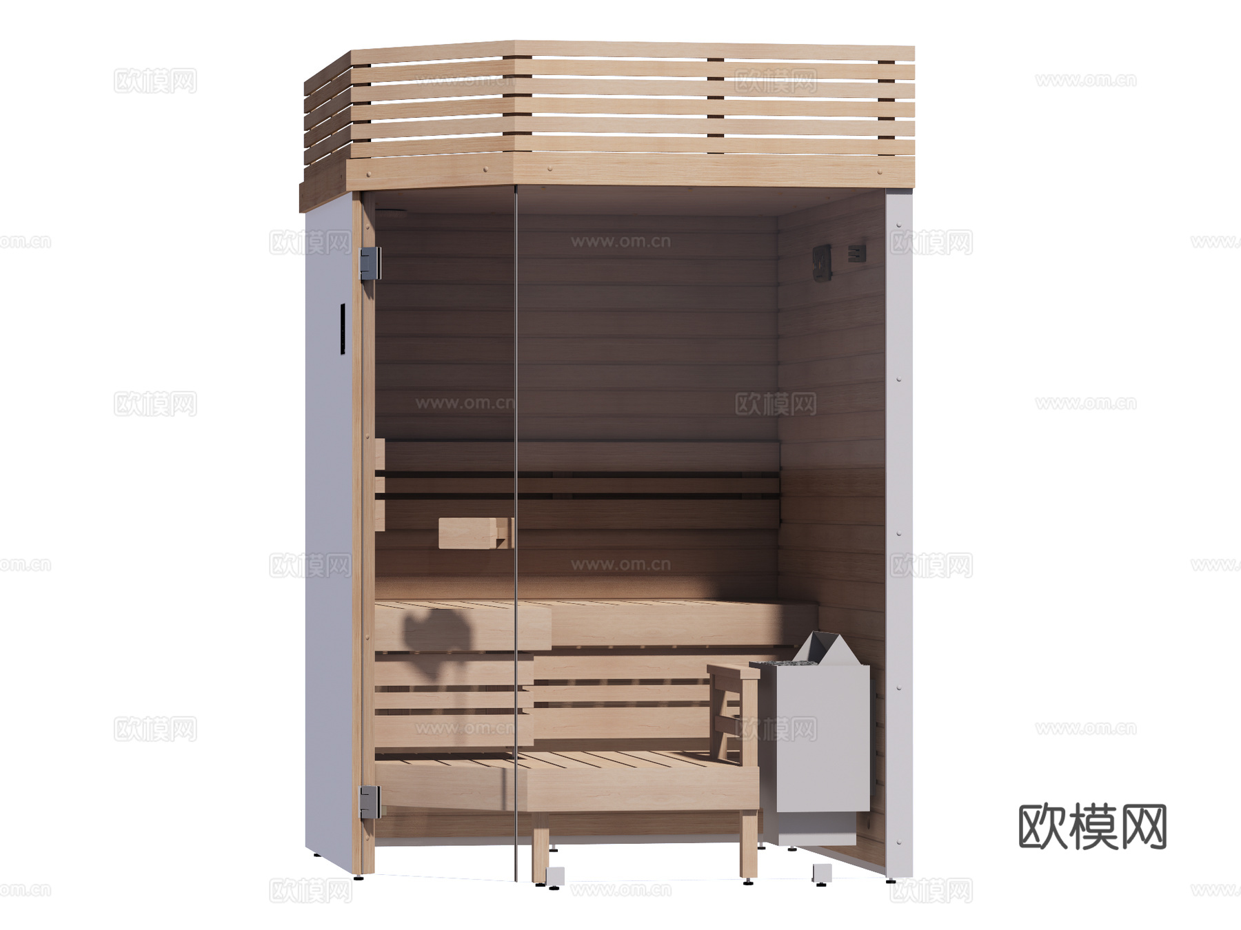 桑拿SPA 桑拿房 家装工装su模型