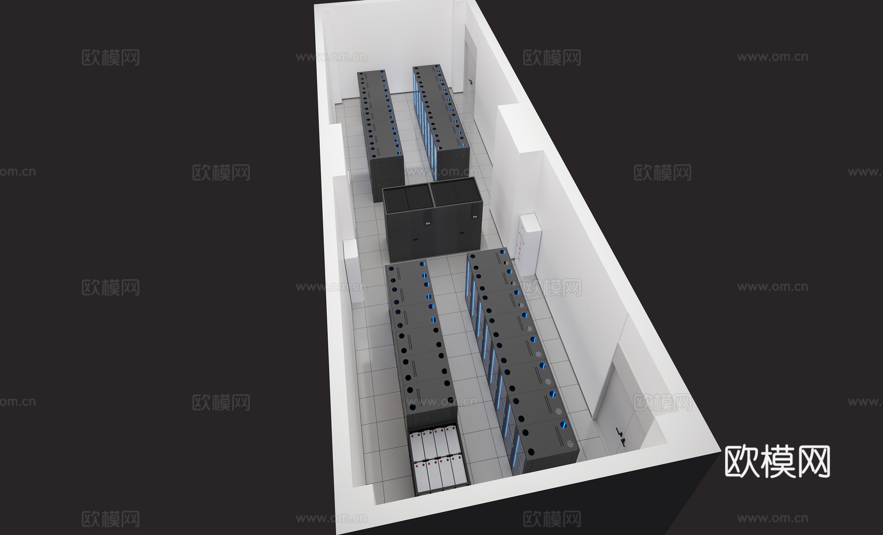 机房 设备间 存档室3d模型下载（渲染图3）