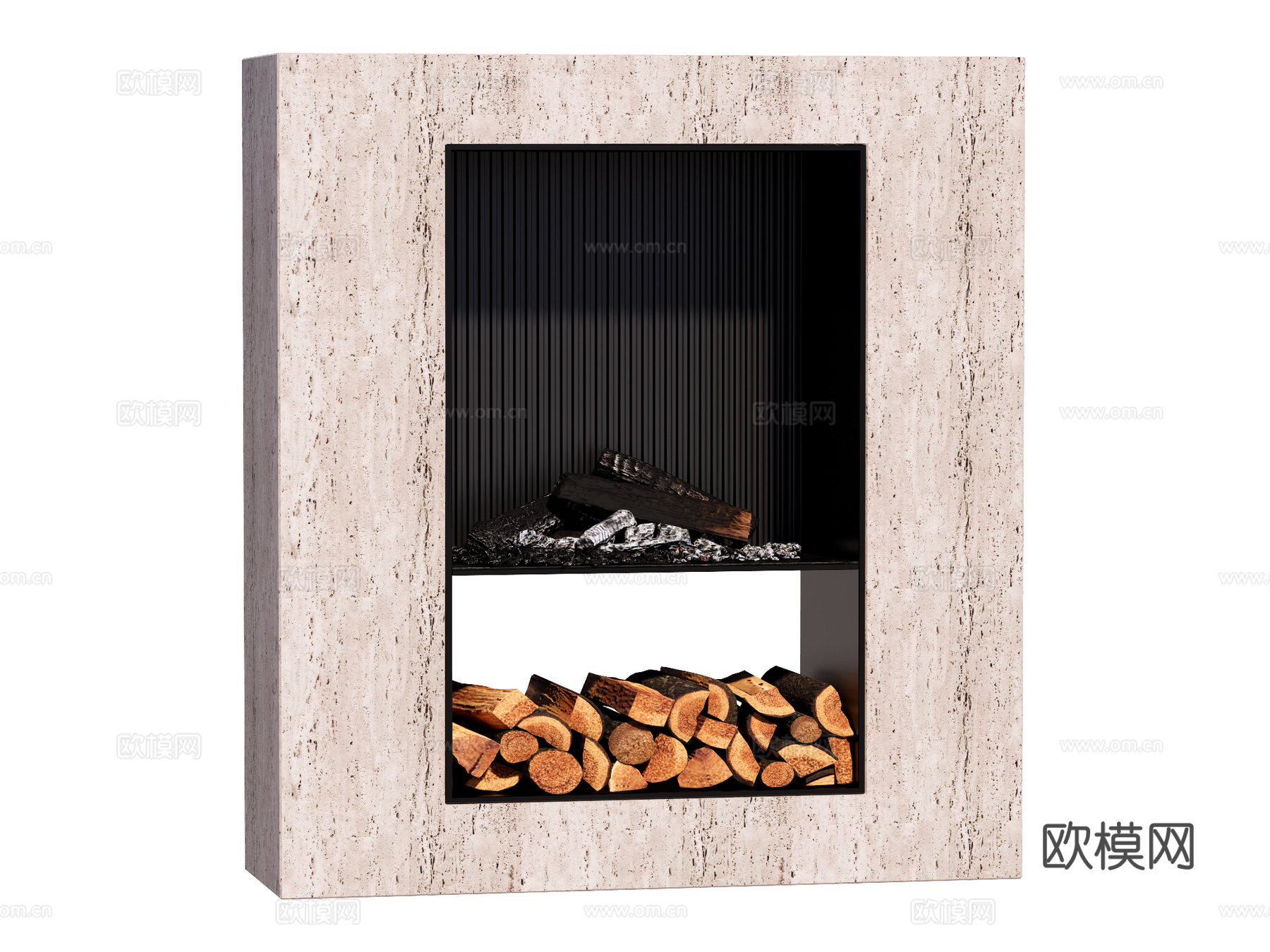 壁炉 装饰壁炉su模型