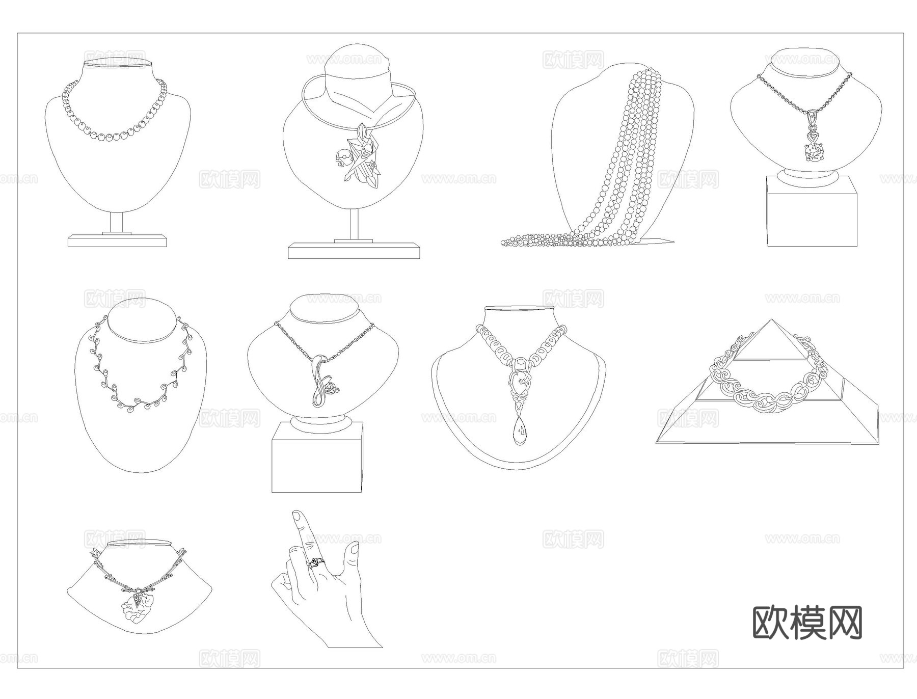 行李箱衣服鞋帽CAD平立面cad施工图